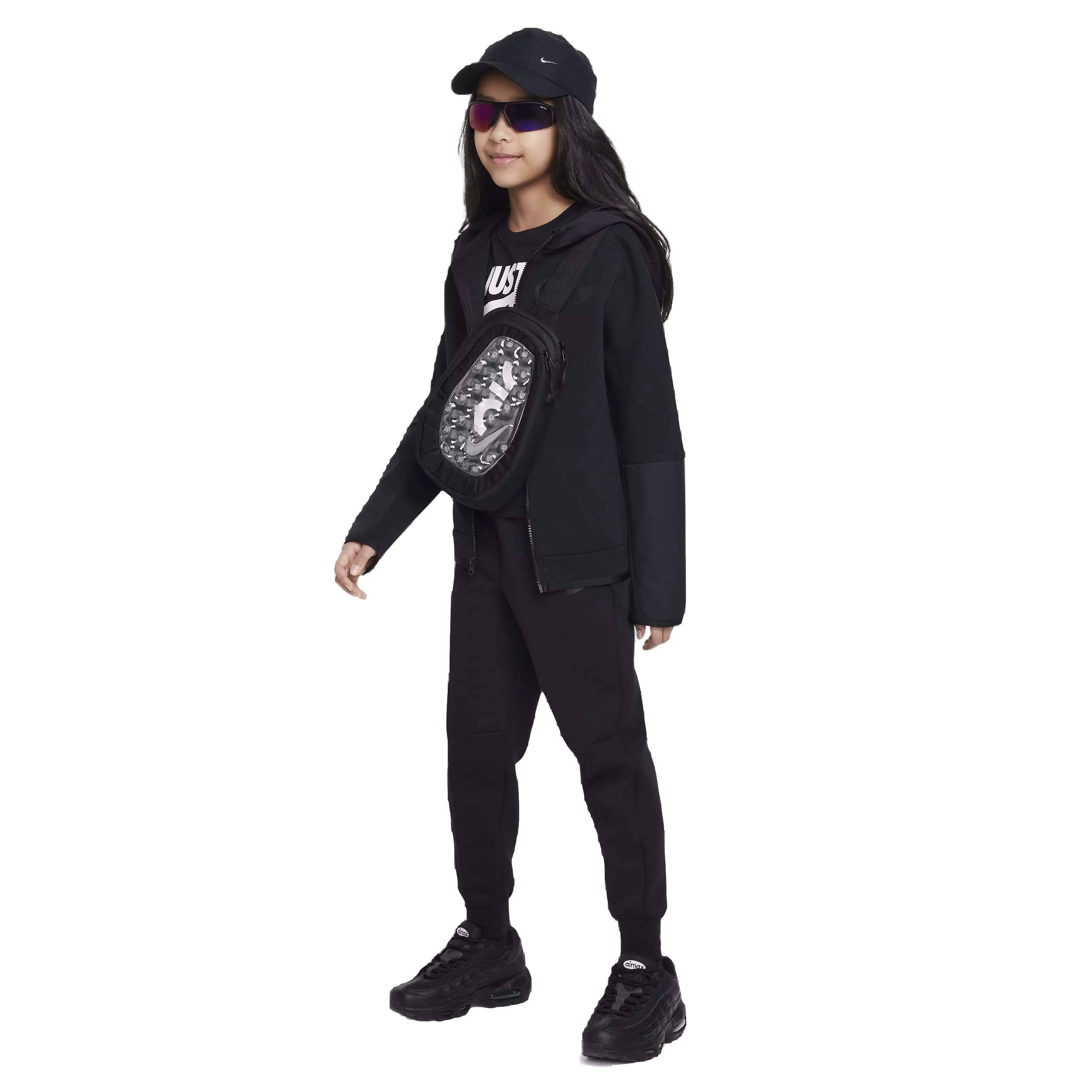 Nike Big Girls' Sportswear Tech Fleece Joggers - BLACK
