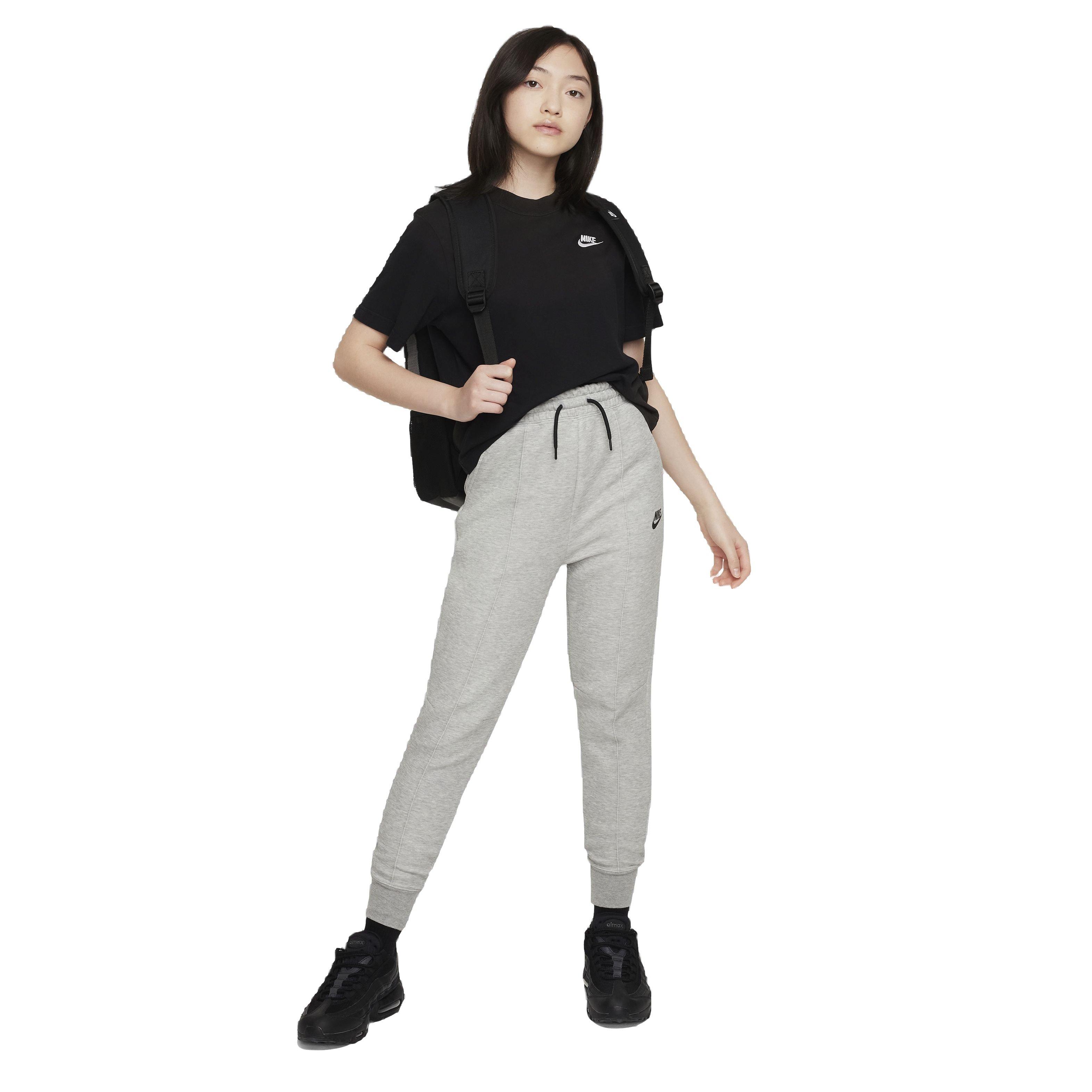 Nike Big Girls' Sportswear Tech Fleece Joggers - GREY Thumbnail View 7