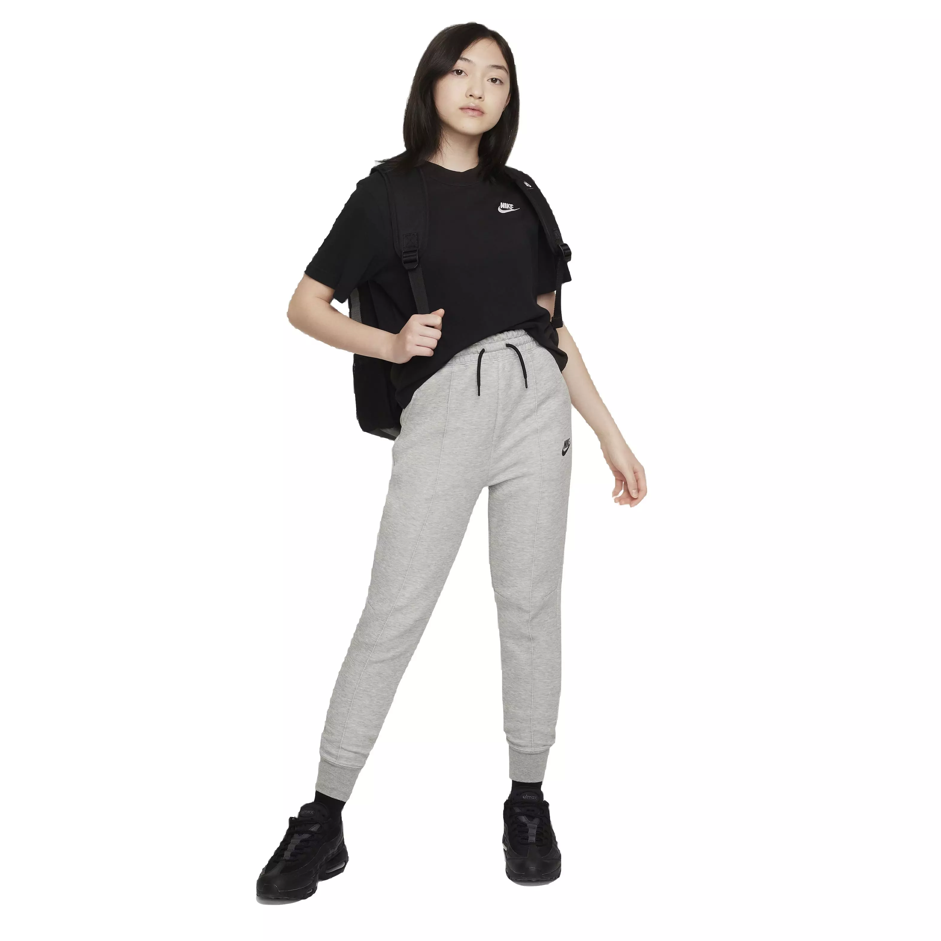 Nike Big Girls' Sportswear Tech Fleece Joggers - GREY