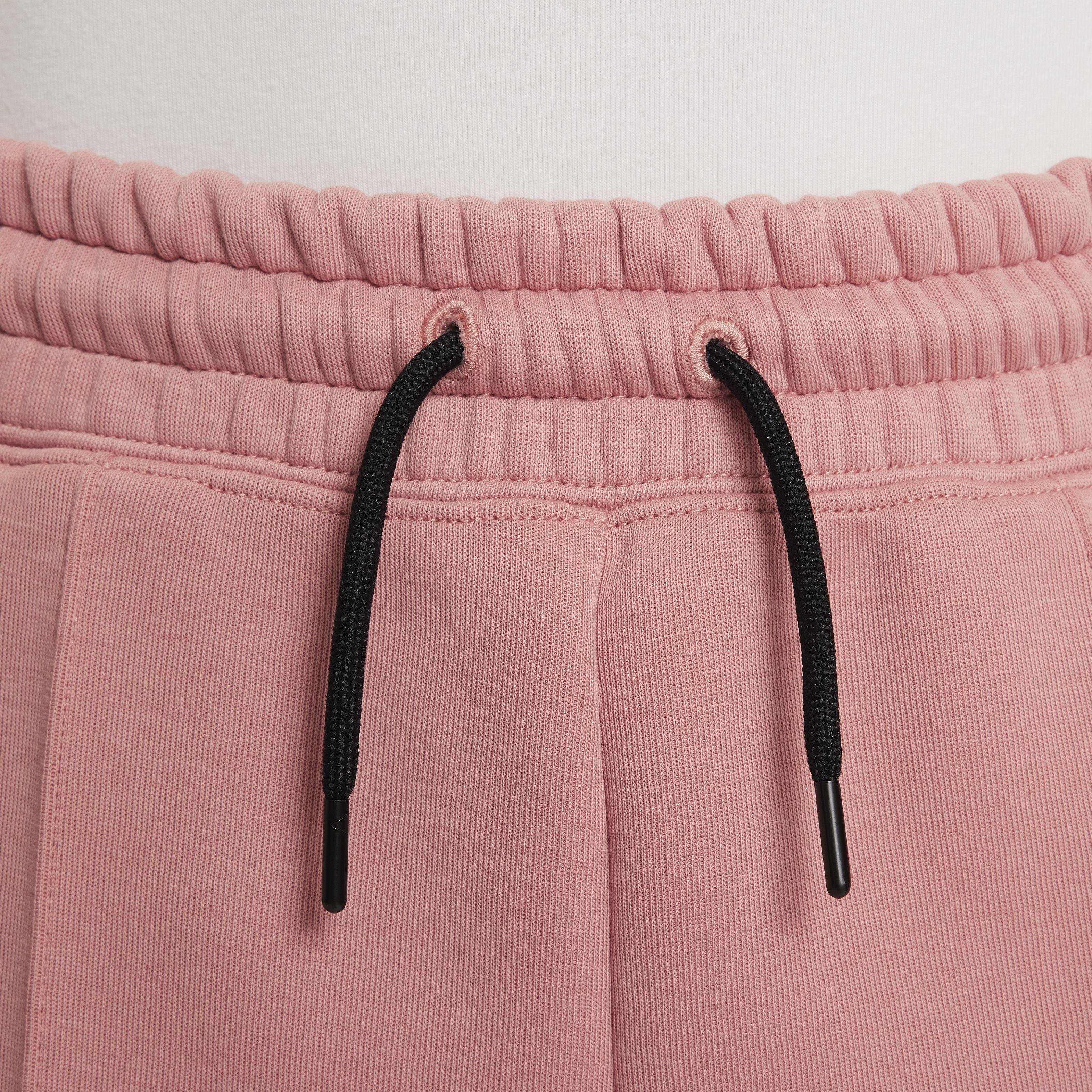 Nike Big Girls' Sportswear Tech Fleece Joggers - PINK Thumbnail View 4