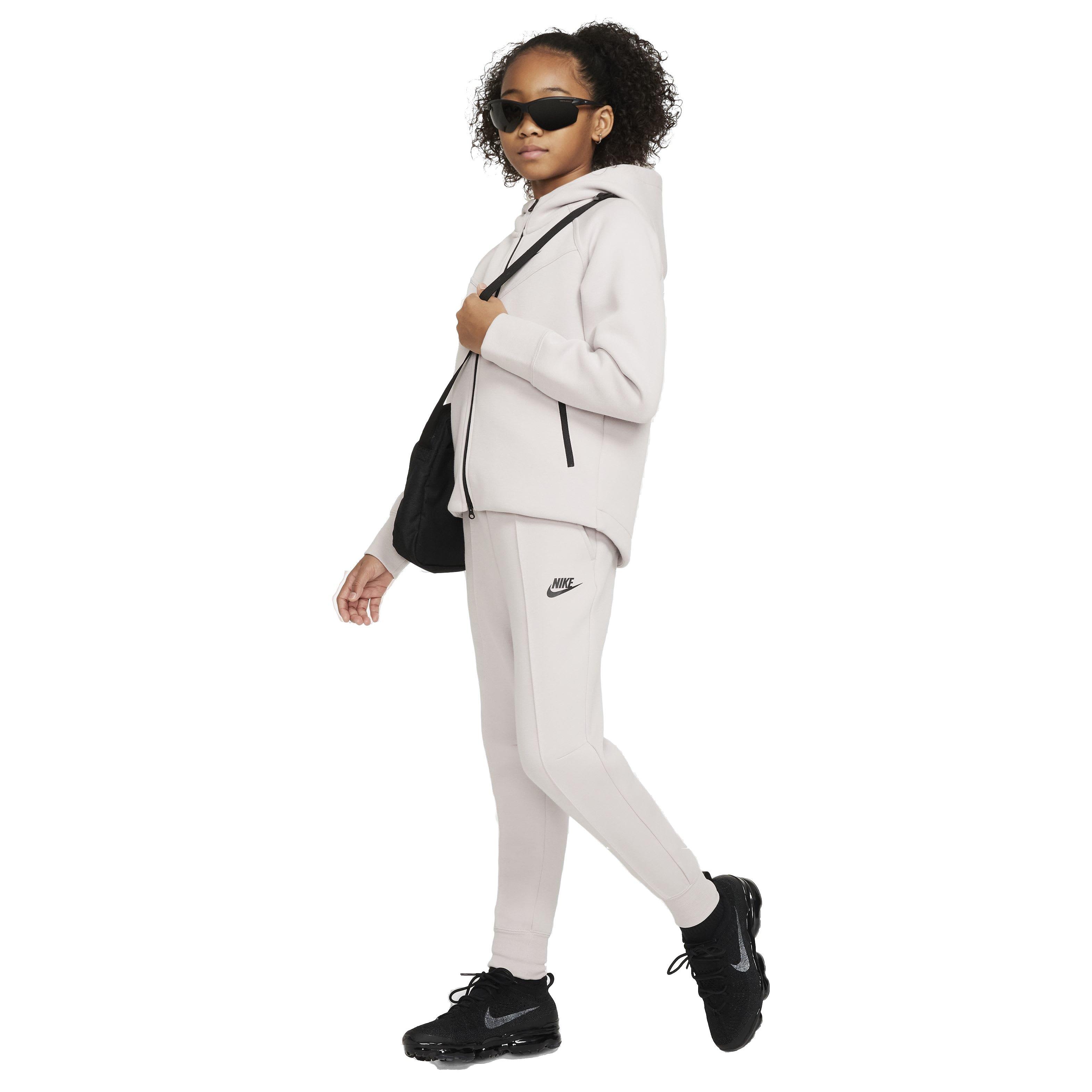 Nike Big Girls' Sportswear Tech Fleece Joggers - BEIGE Thumbnail View 6