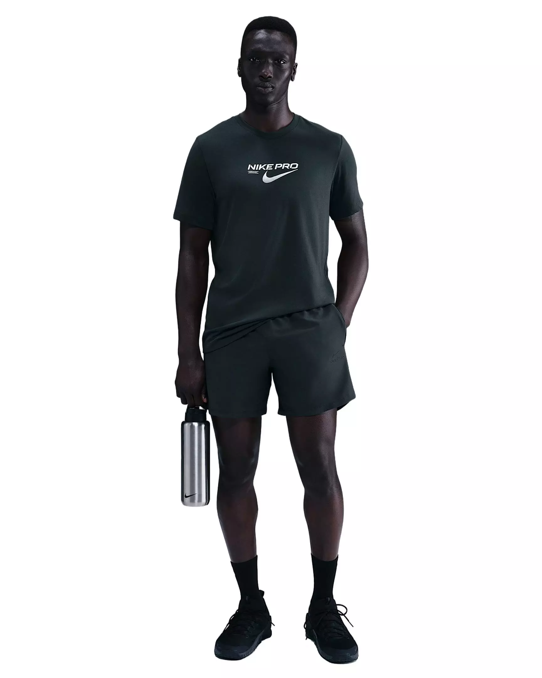 Nike Men's Pro Training Dri-FIT 6" Shorts -Seaweed Green - SEAWEED GREEN