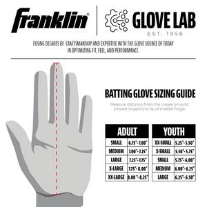 Franklin Sports CFX Pro Hi-Lite Batting Gloves - Forest Green