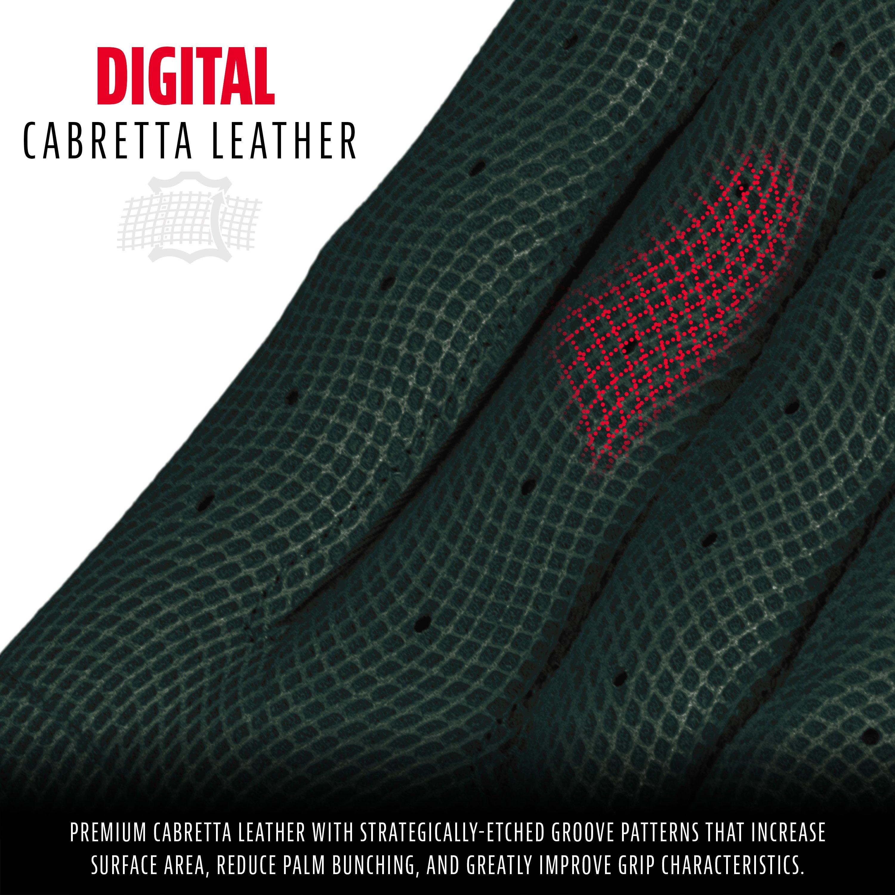 Franklin Sports CFX Pro Hi-Lite Batting Gloves - Forest Green - FOREST GREEN Thumbnail View 3