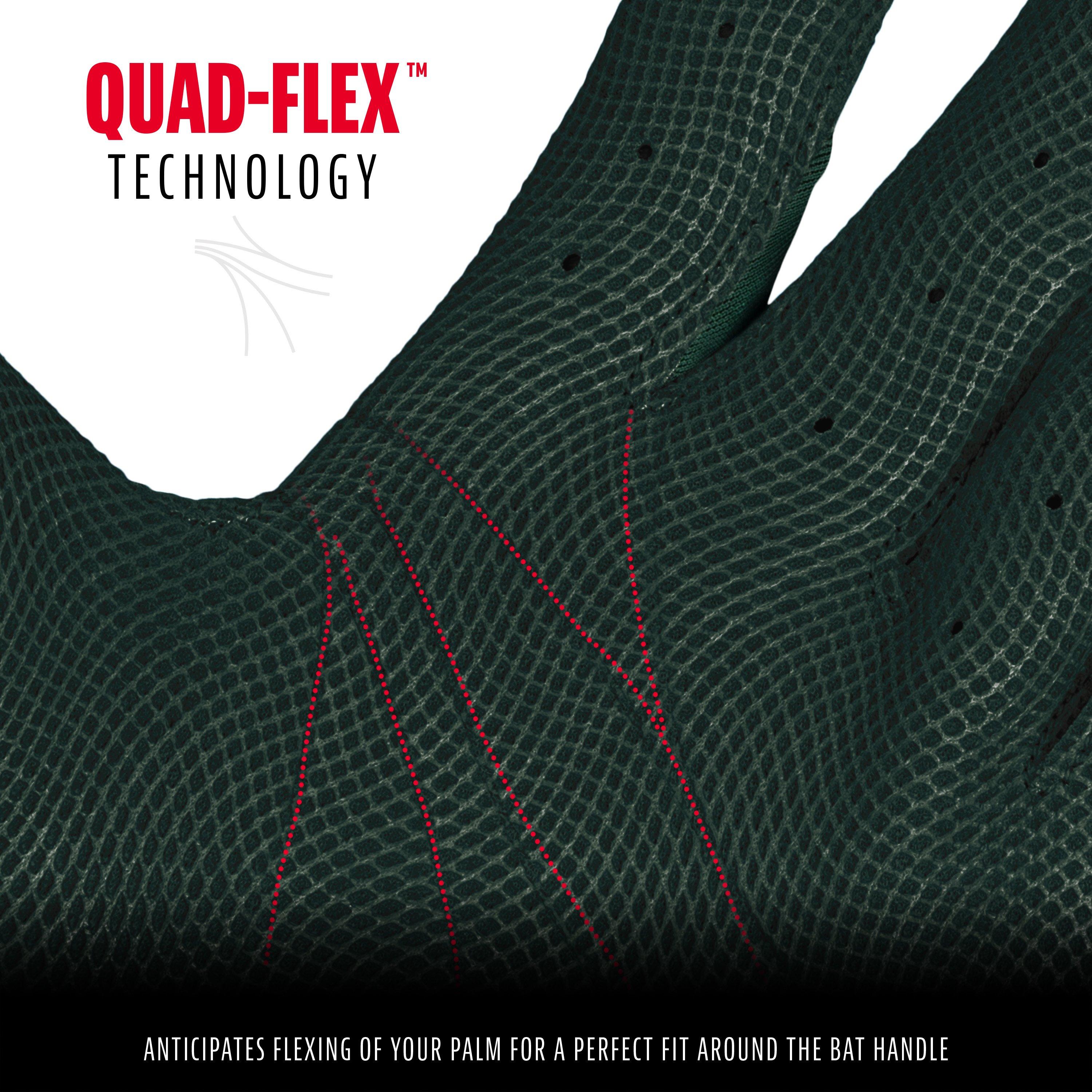 Franklin Sports CFX Pro Hi-Lite Batting Gloves - Forest Green - FOREST GREEN Thumbnail View 5