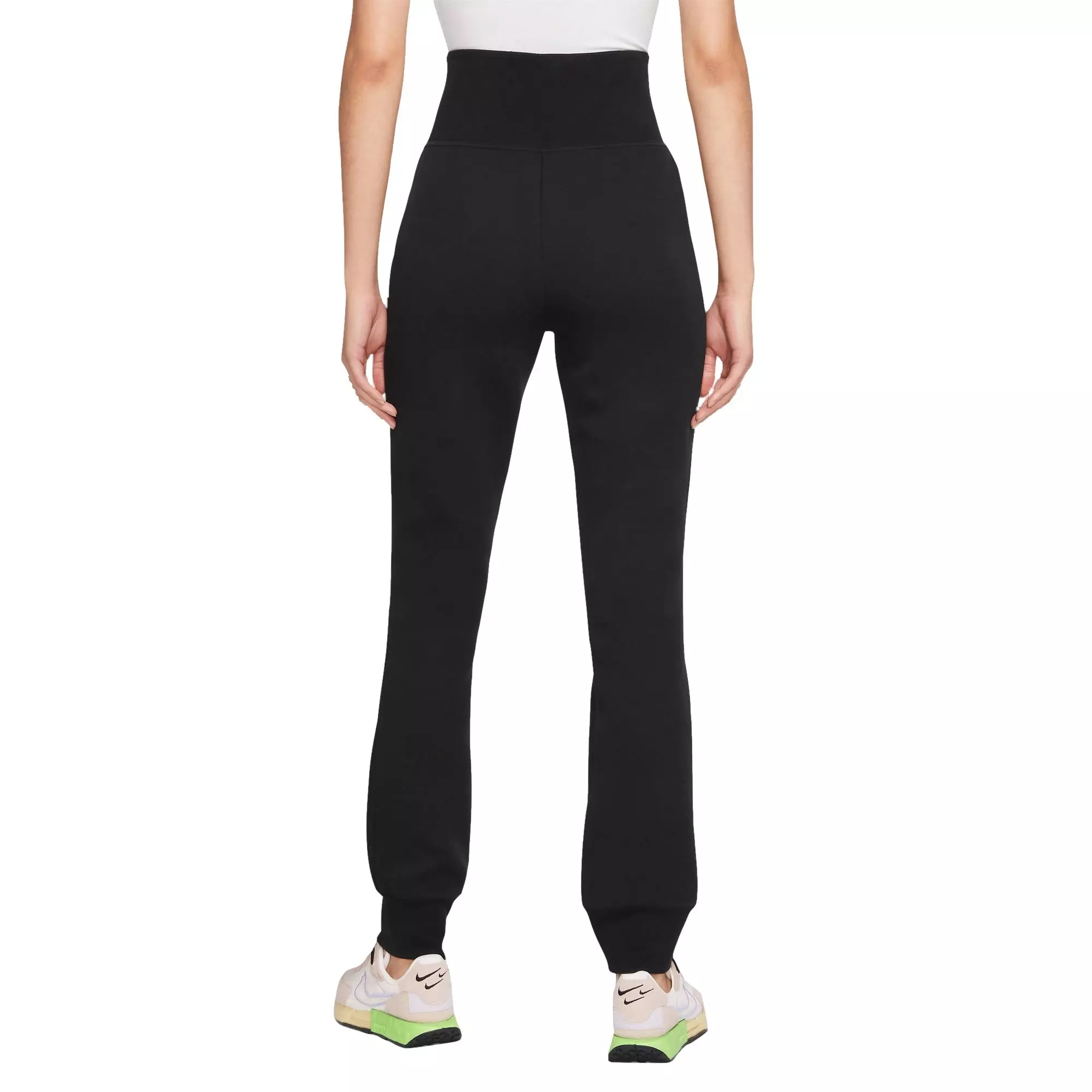 Nike Women's Sportswear Tech Fleece High-Rise Slim Zip Pants - BLACK