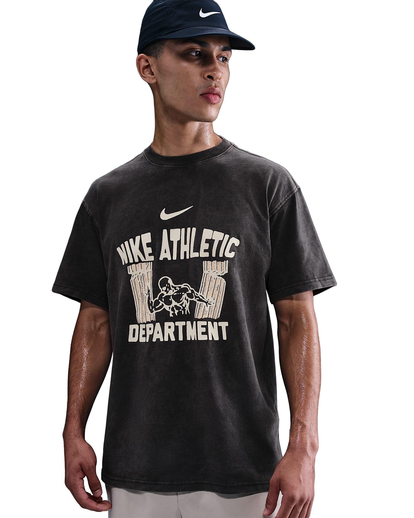 Nike Men's Max90 Gym Heritage HO2 T-Shirt -Black - BLACK Thumbnail View 1