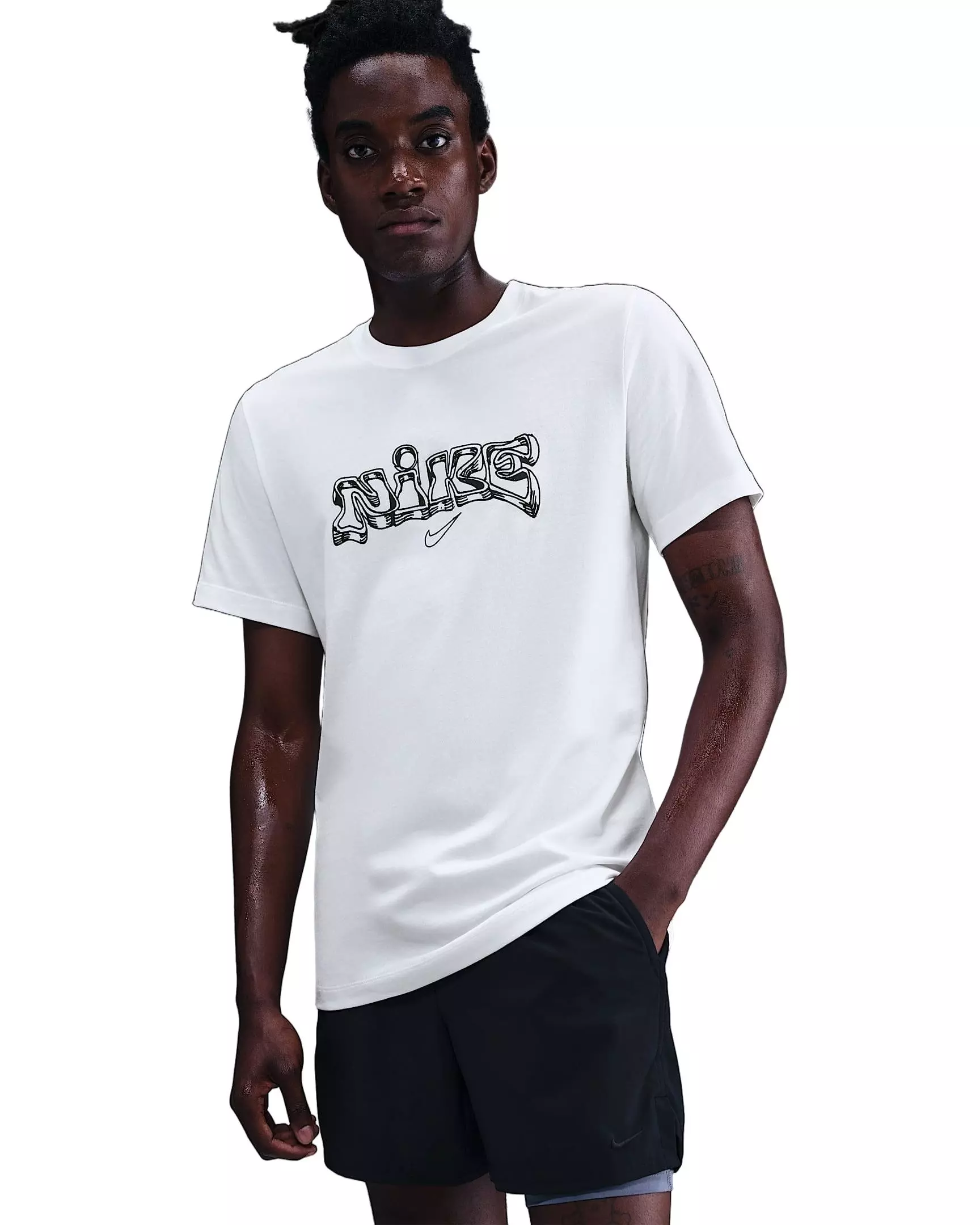 Nike Men's IYKYK Fitness HO25 T-Shirt - White - WHITE