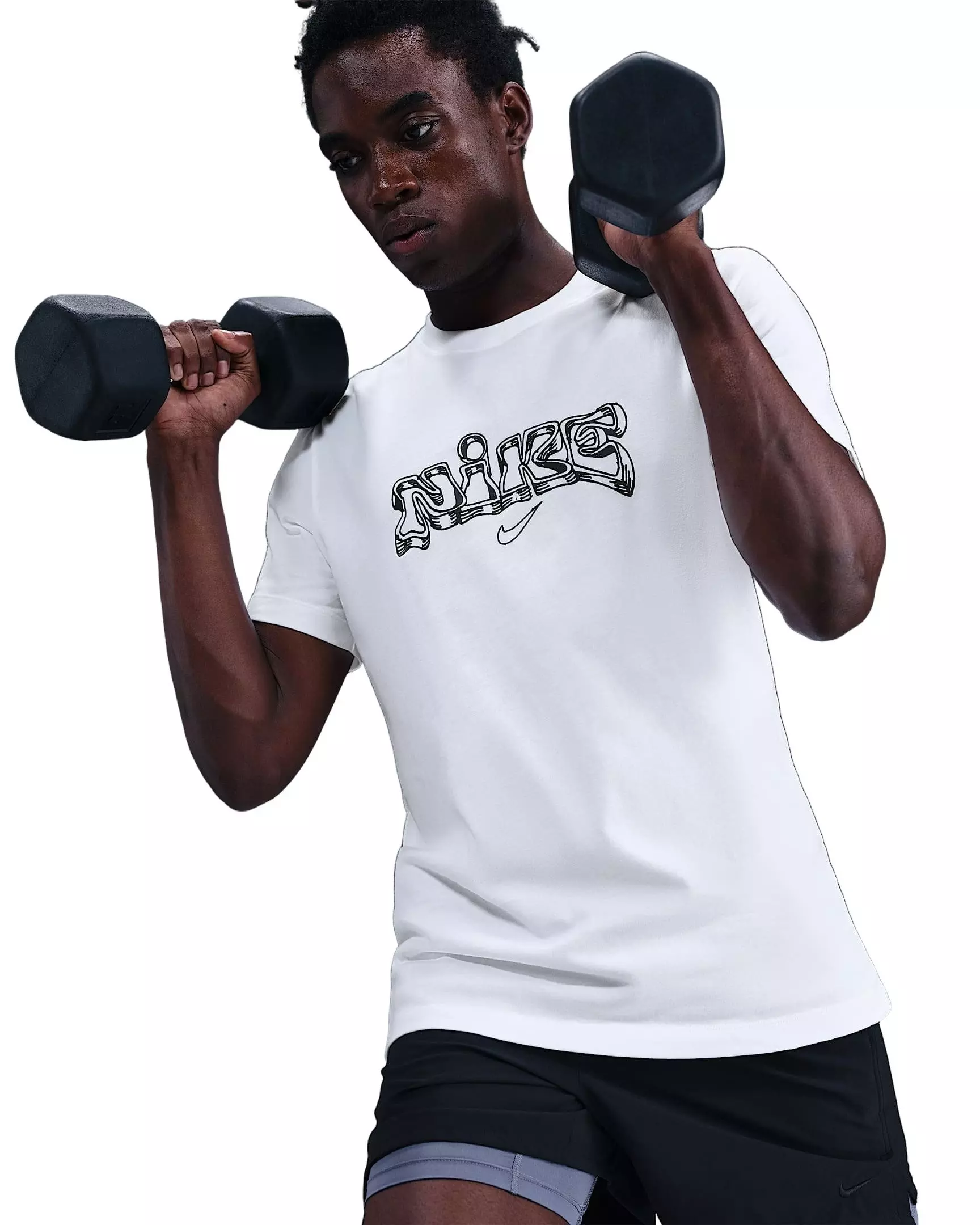 Nike Men's IYKYK Fitness HO25 T-Shirt -White - WHITE