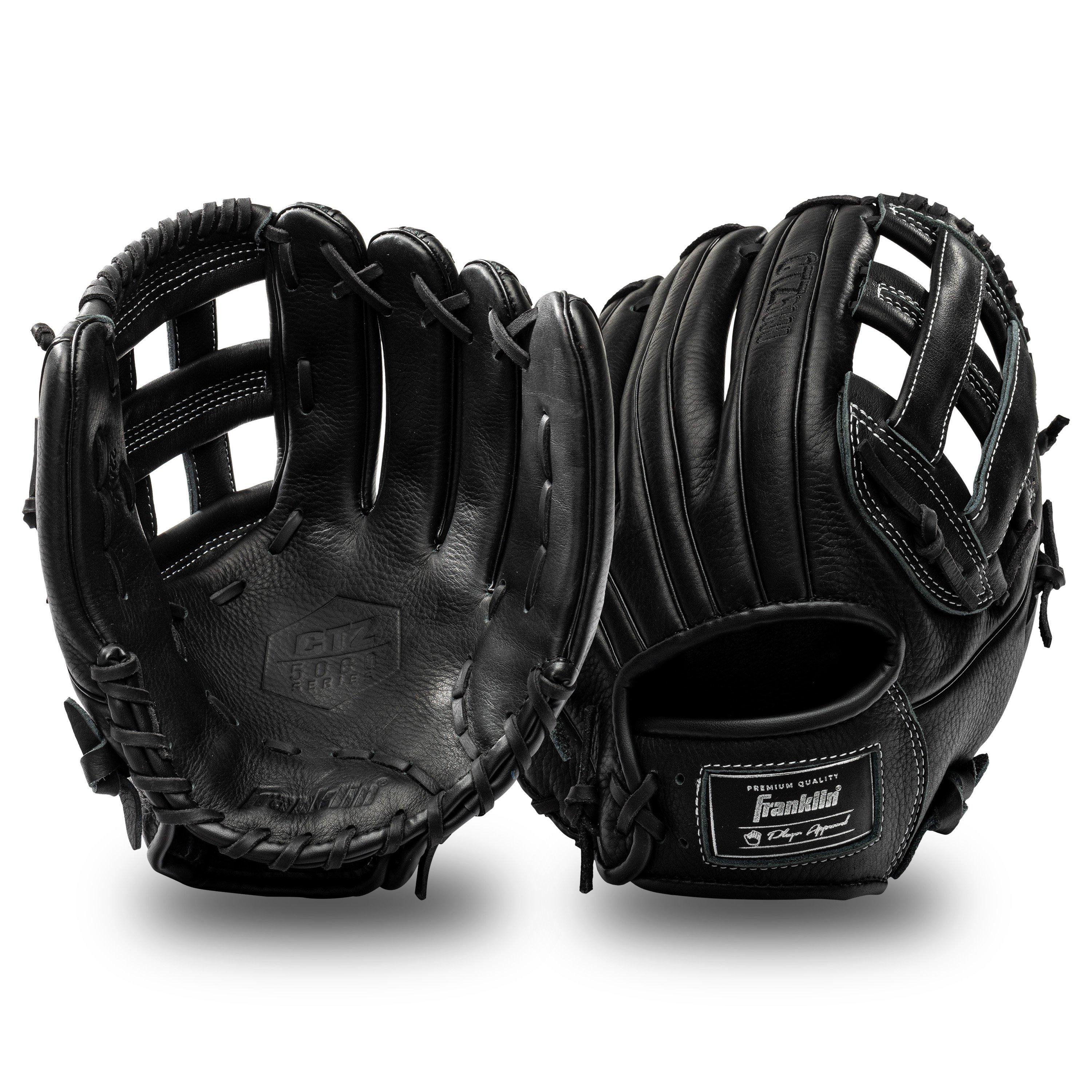 Franklin Sports CTZ5000 12.5" Baseball Fielding Glove RHT - Black - BLACK Thumbnail View 3