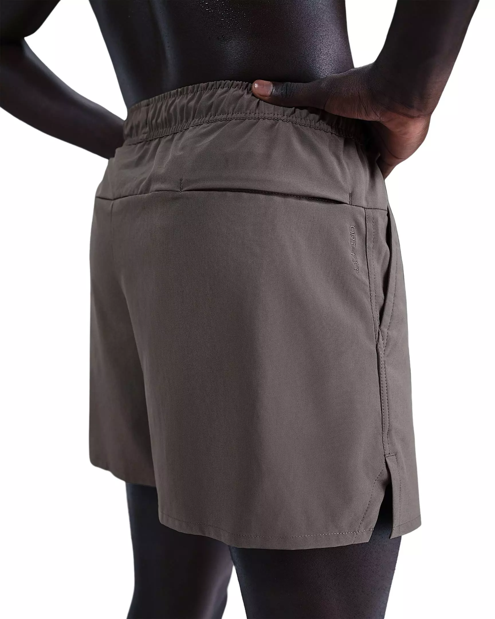 Nike Men's Unlimited Dri-FIT 5" Unlined Versatile Shorts - STONE GREY