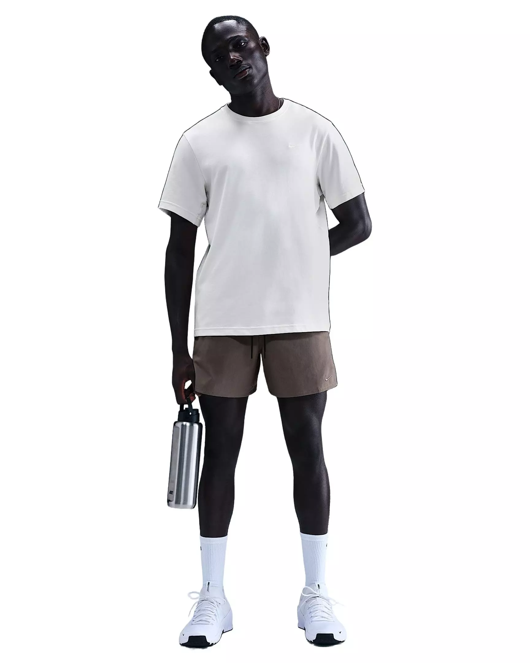 Nike Men's Unlimited Dri-FIT 5" Unlined Versatile Shorts - Dark Clay - STONE GREY