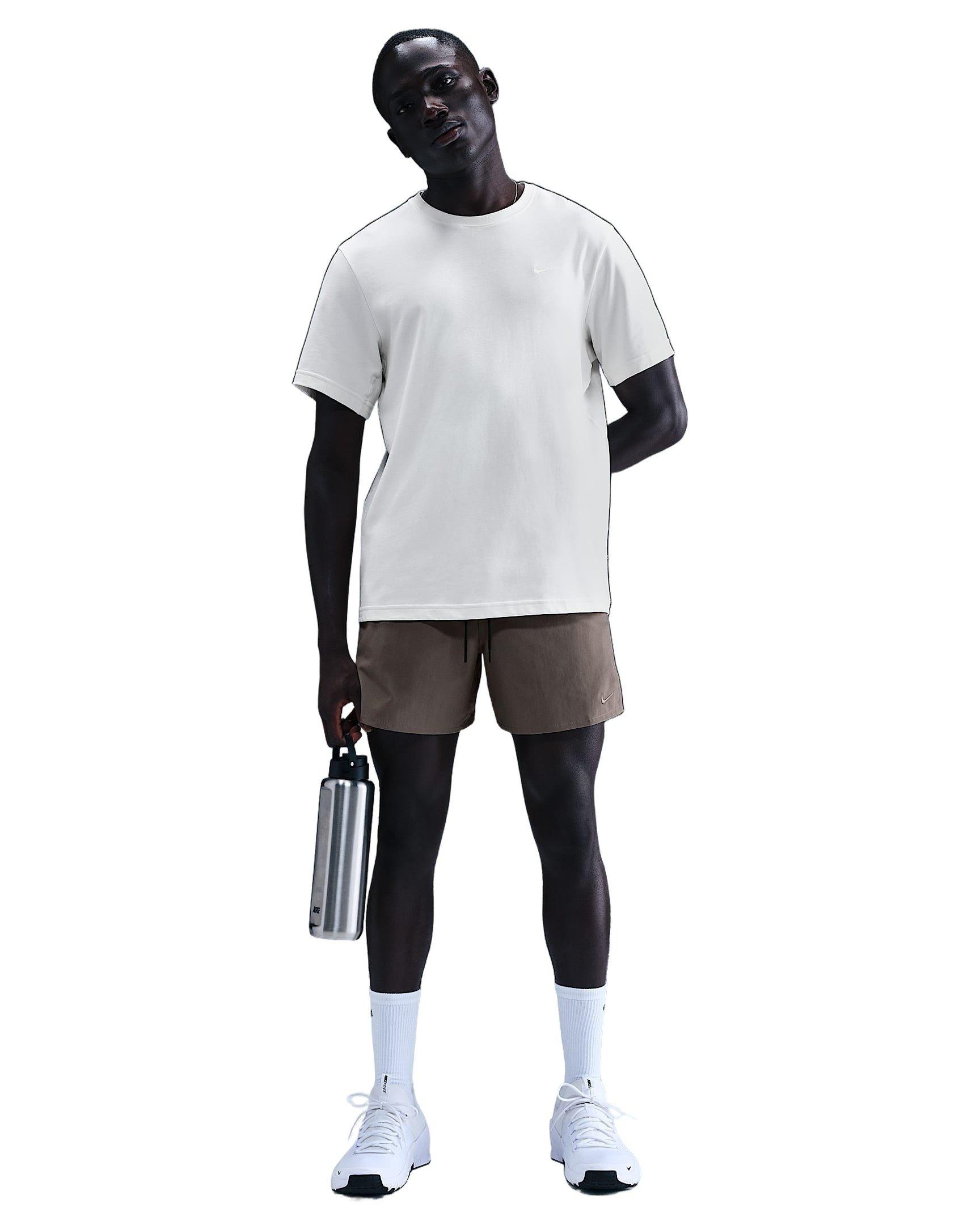 Nike Men's Unlimited Dri-FIT 5" Unlined Versatile Shorts - STONE GREY Thumbnail View 4