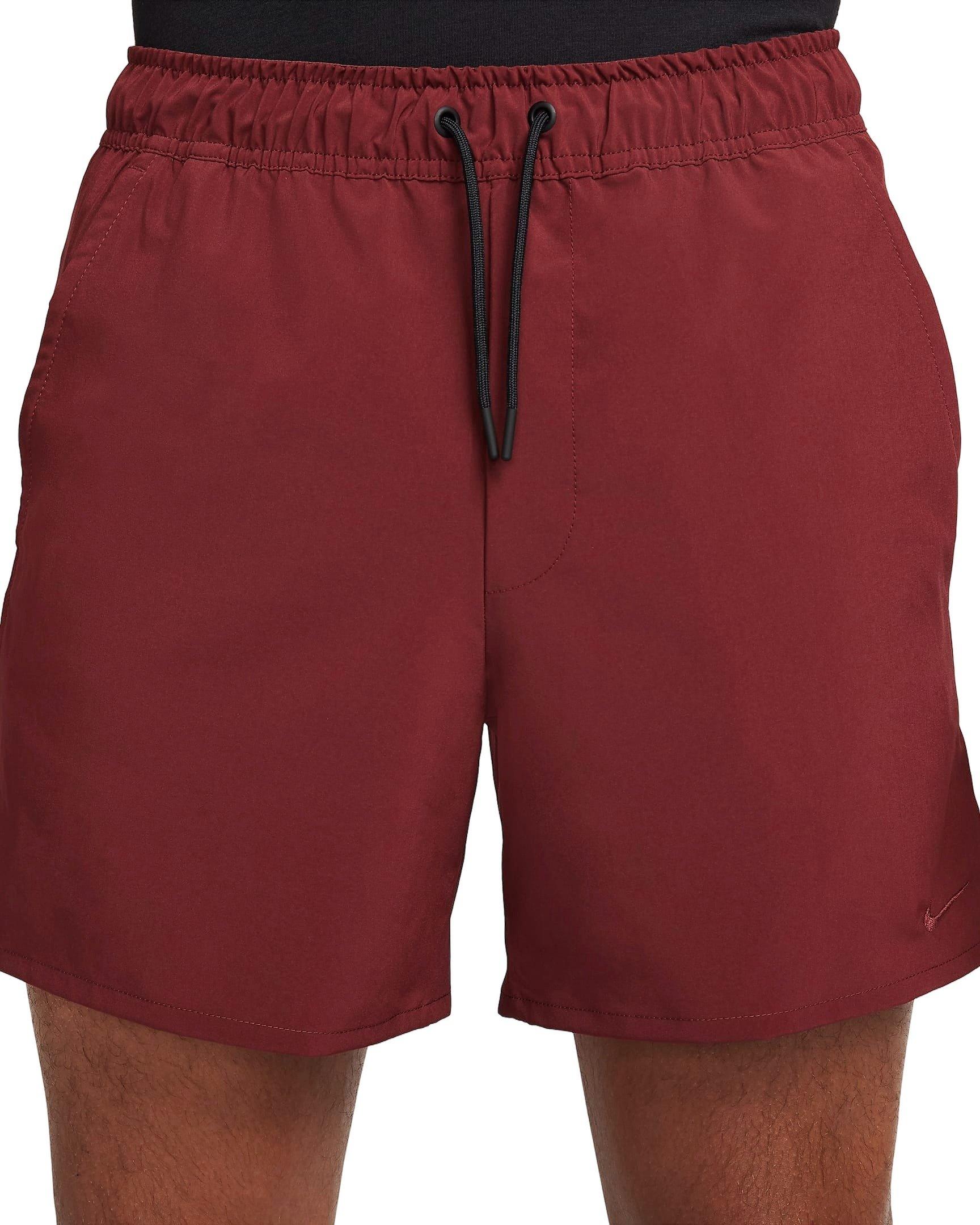 Nike Men's Unlimited Dri-FIT 5" Unlined Versatile Shorts - Dark Clay - DK RED Thumbnail View 1