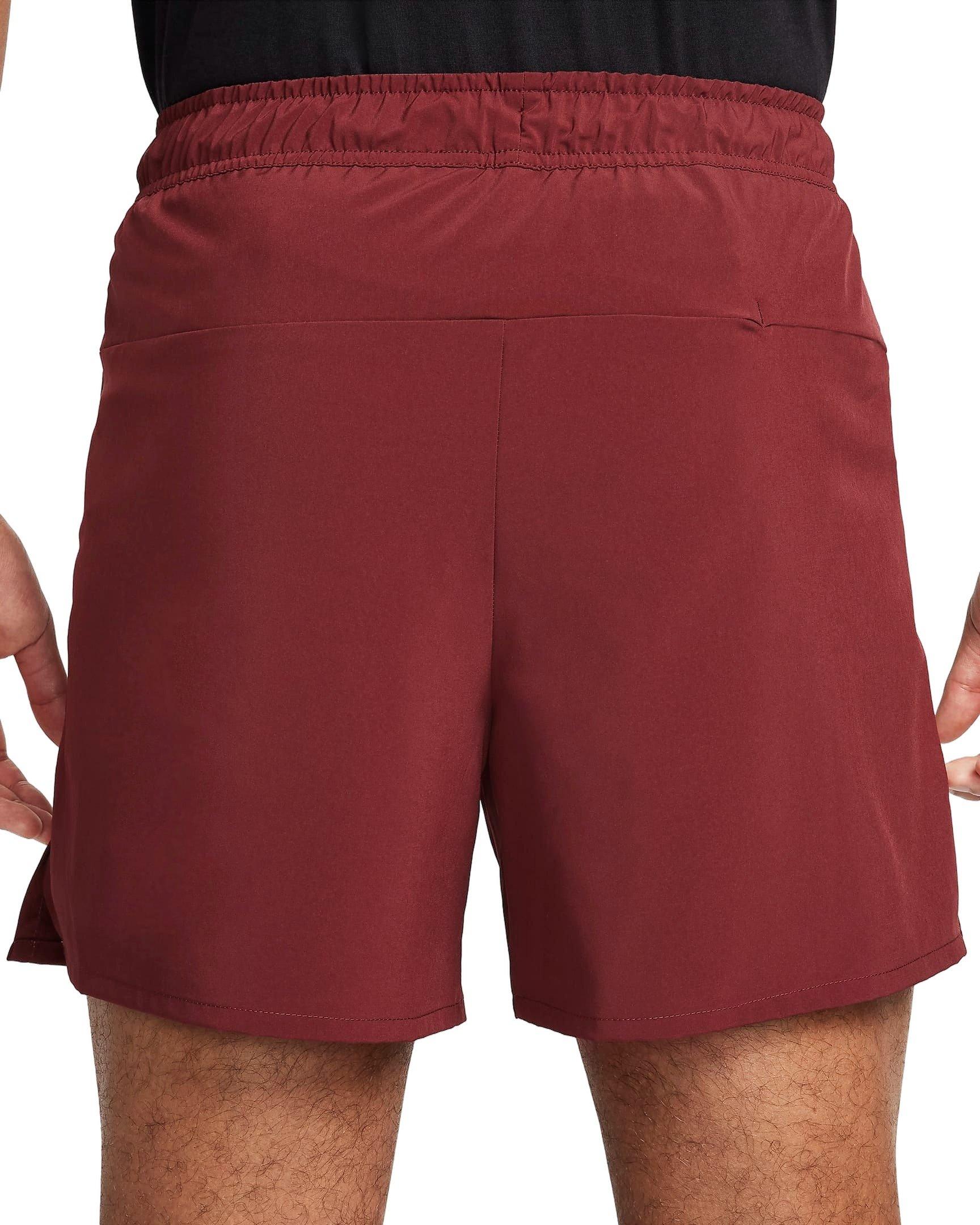 Nike Men's Unlimited Dri-FIT 5" Unlined Versatile Shorts - Dark Clay - DK RED Thumbnail View 2
