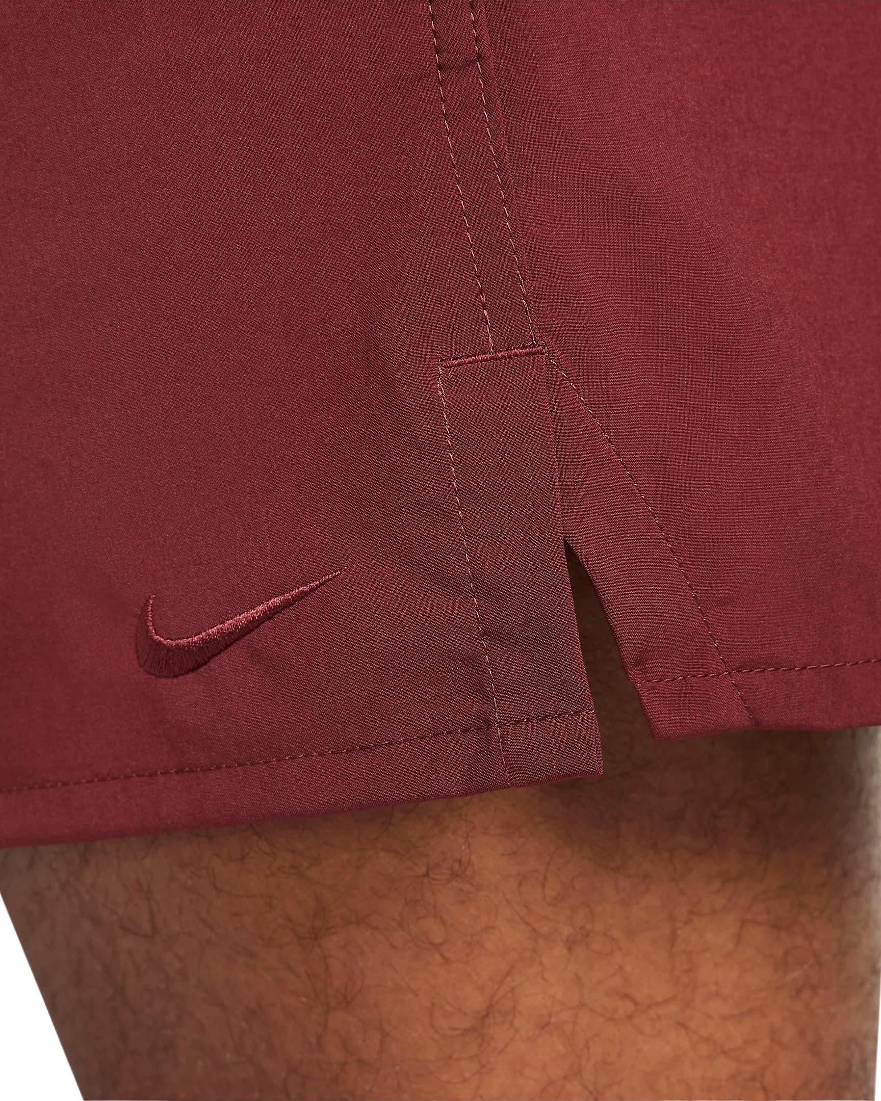 Nike Men's Unlimited Dri-FIT 5" Unlined Versatile Shorts - DK RED Thumbnail View 4
