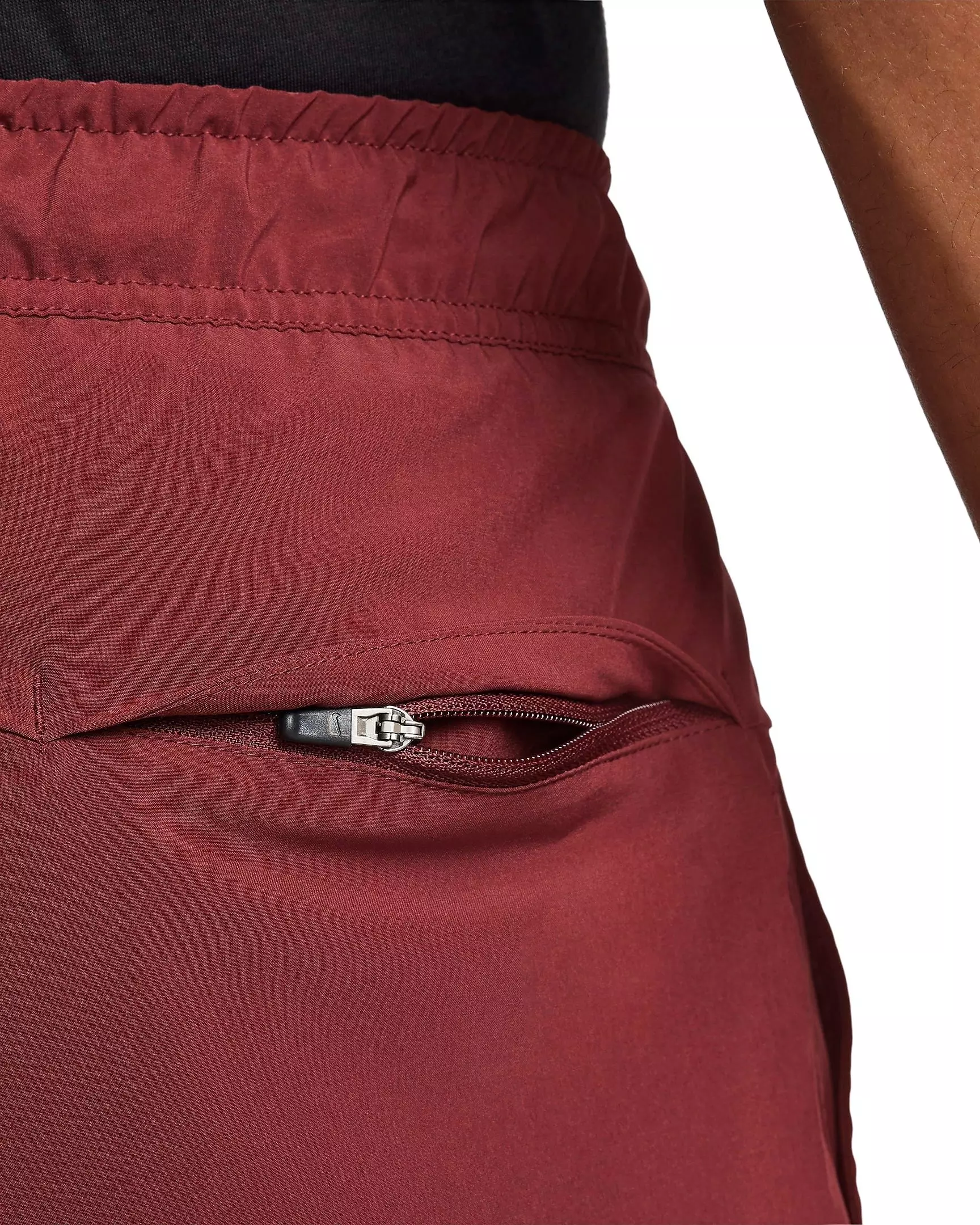 Nike Men's Unlimited Dri-FIT 5" Unlined Versatile Shorts - Dark Clay - DK RED