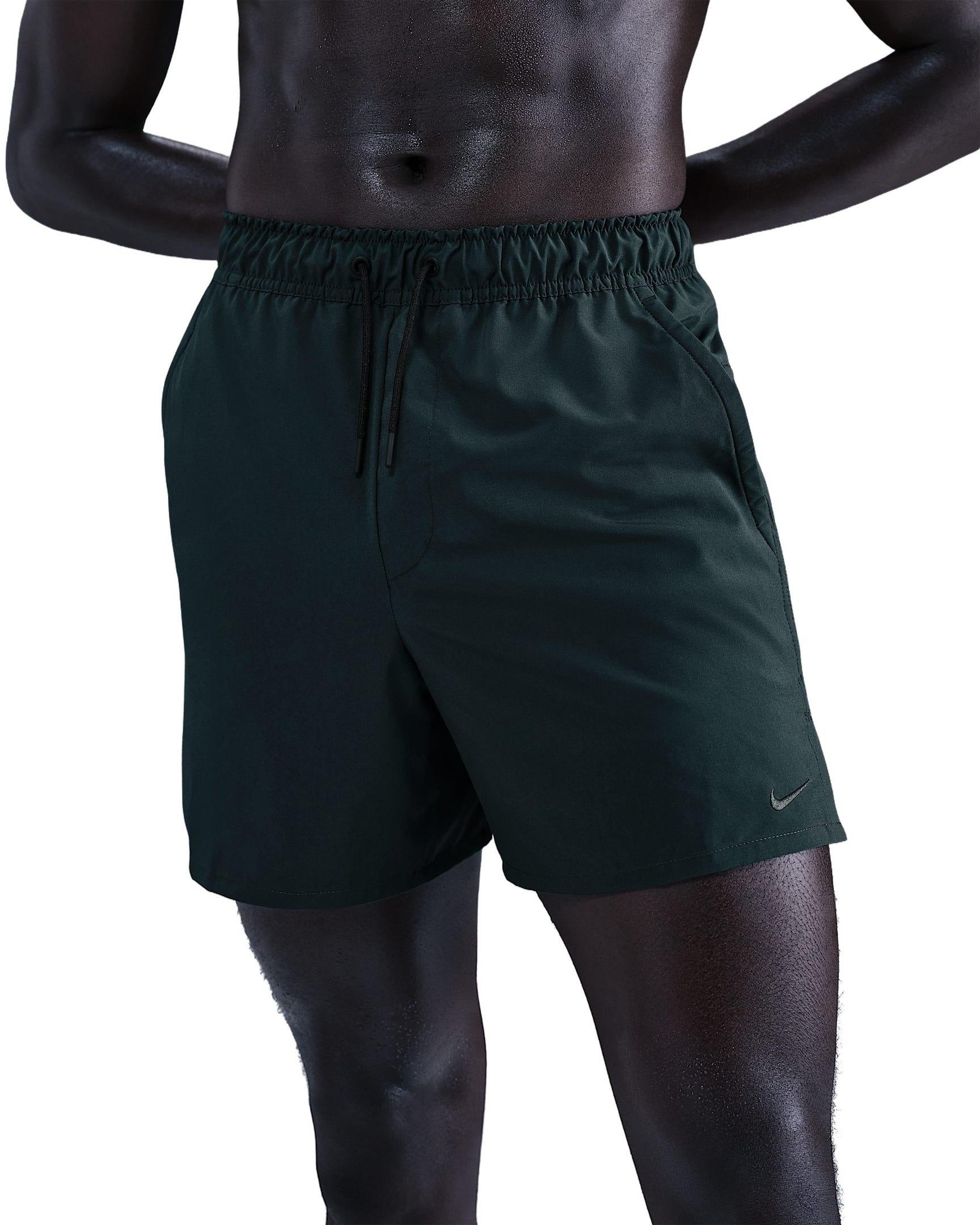 Nike Men's Unlimited Dri-FIT 5" Unlined Versatile Shorts - Dark Clay - SEAWEED GREEN Thumbnail View 1
