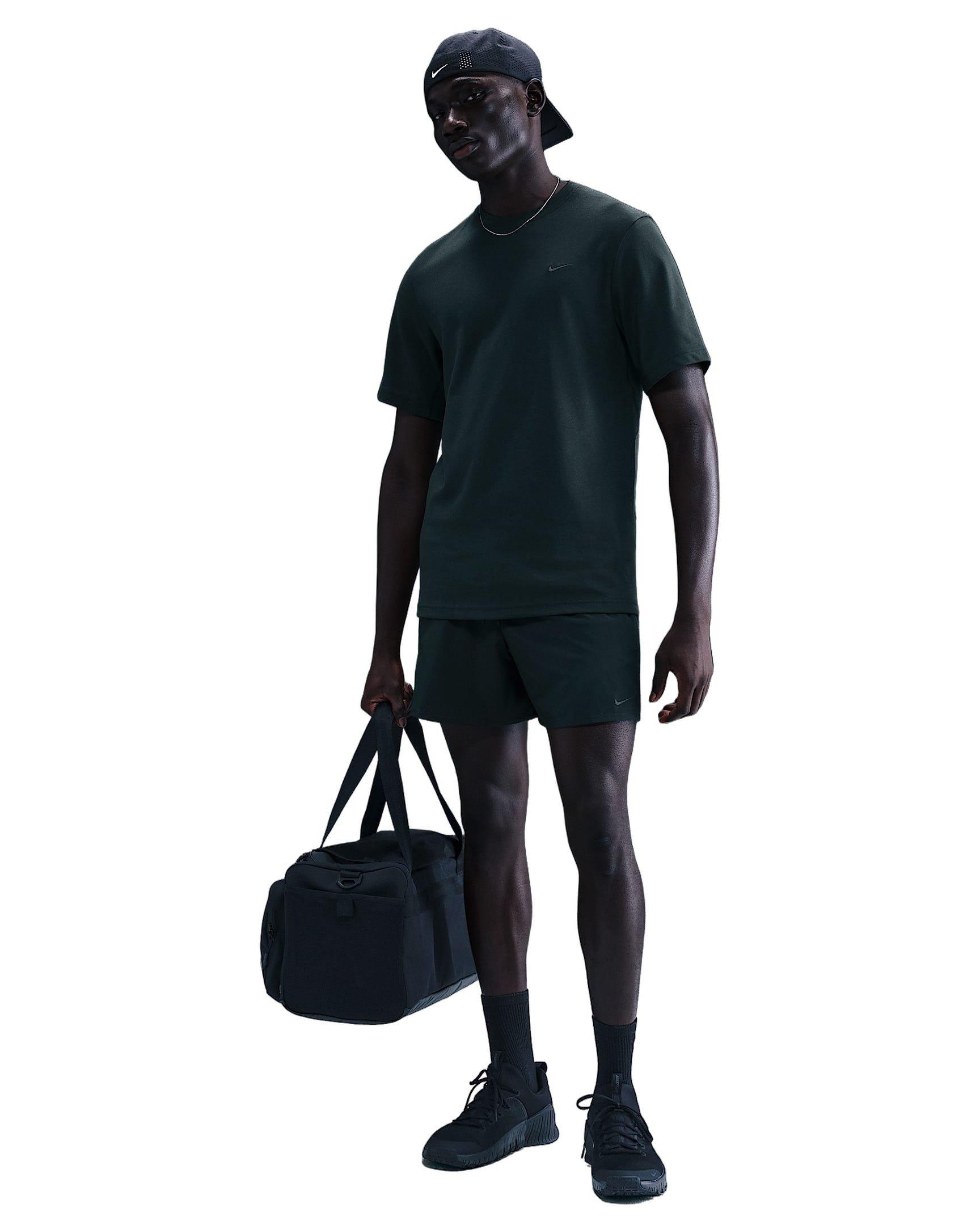 Nike Men's Unlimited Dri-FIT 5" Unlined Versatile Shorts - Dark Clay - SEAWEED GREEN Thumbnail View 4