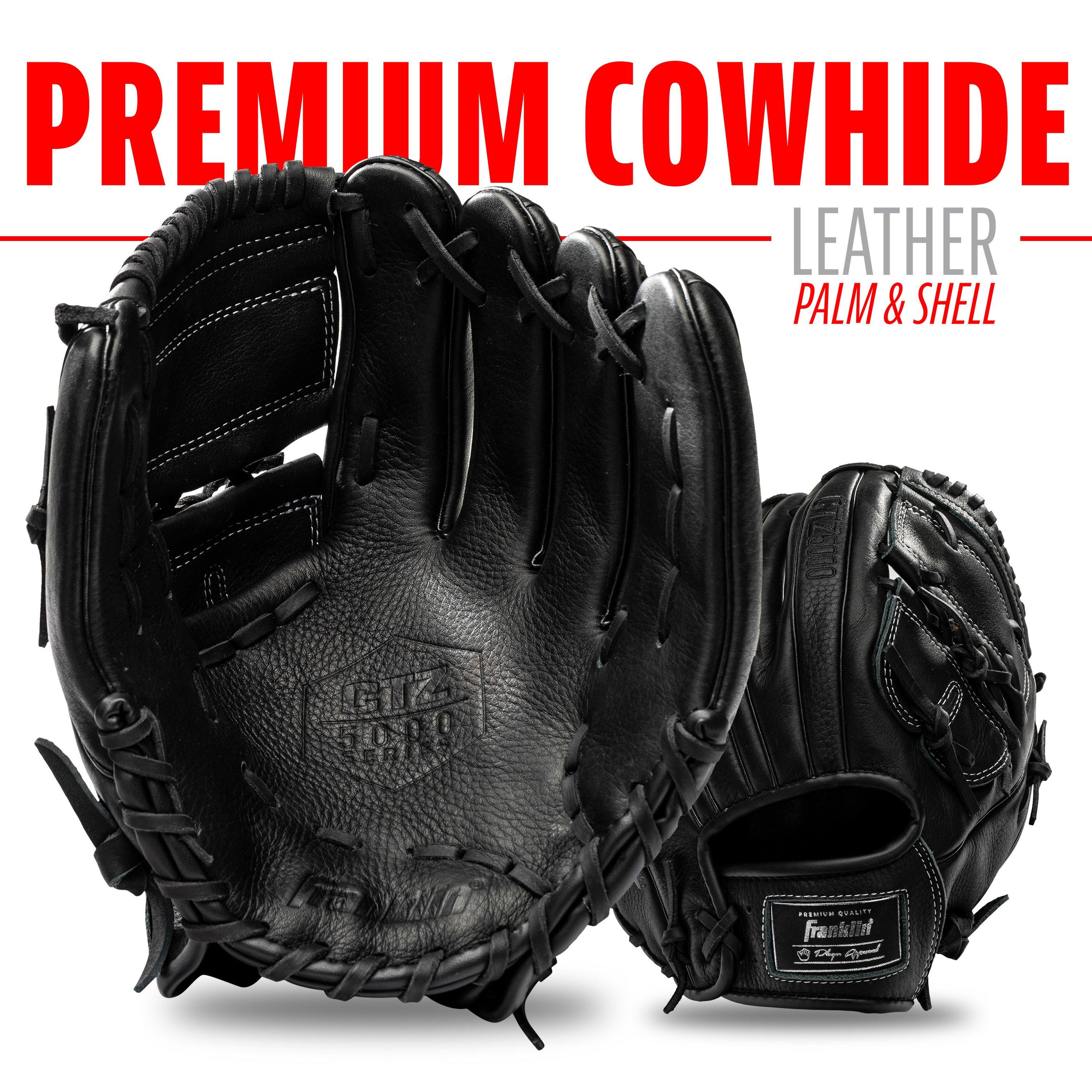 Franklin Sports CTZ5000 12" Baseball Black&nbsp;Fielding Glove RHT​​
