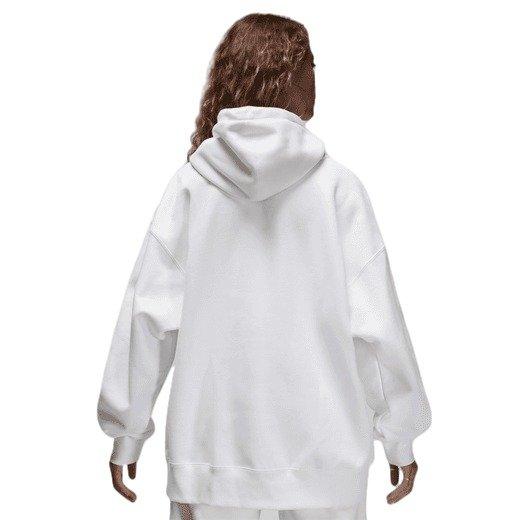 Jordan Women's Flight Fleece Pullover Hoodie - WHITE/ORANGE Thumbnail View 2