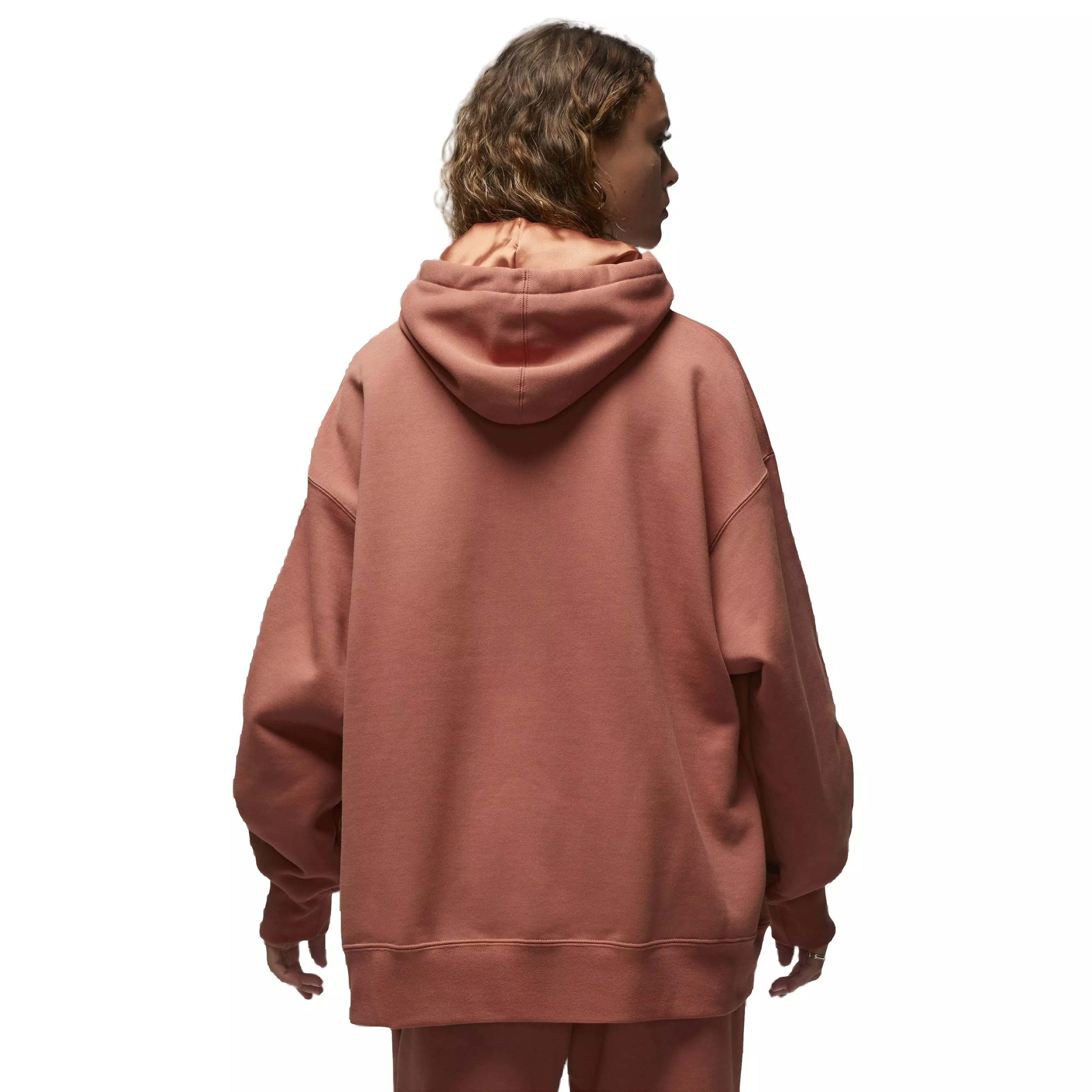 Jordan Women's Flight Fleece Pullover Hoodie - ORANGE