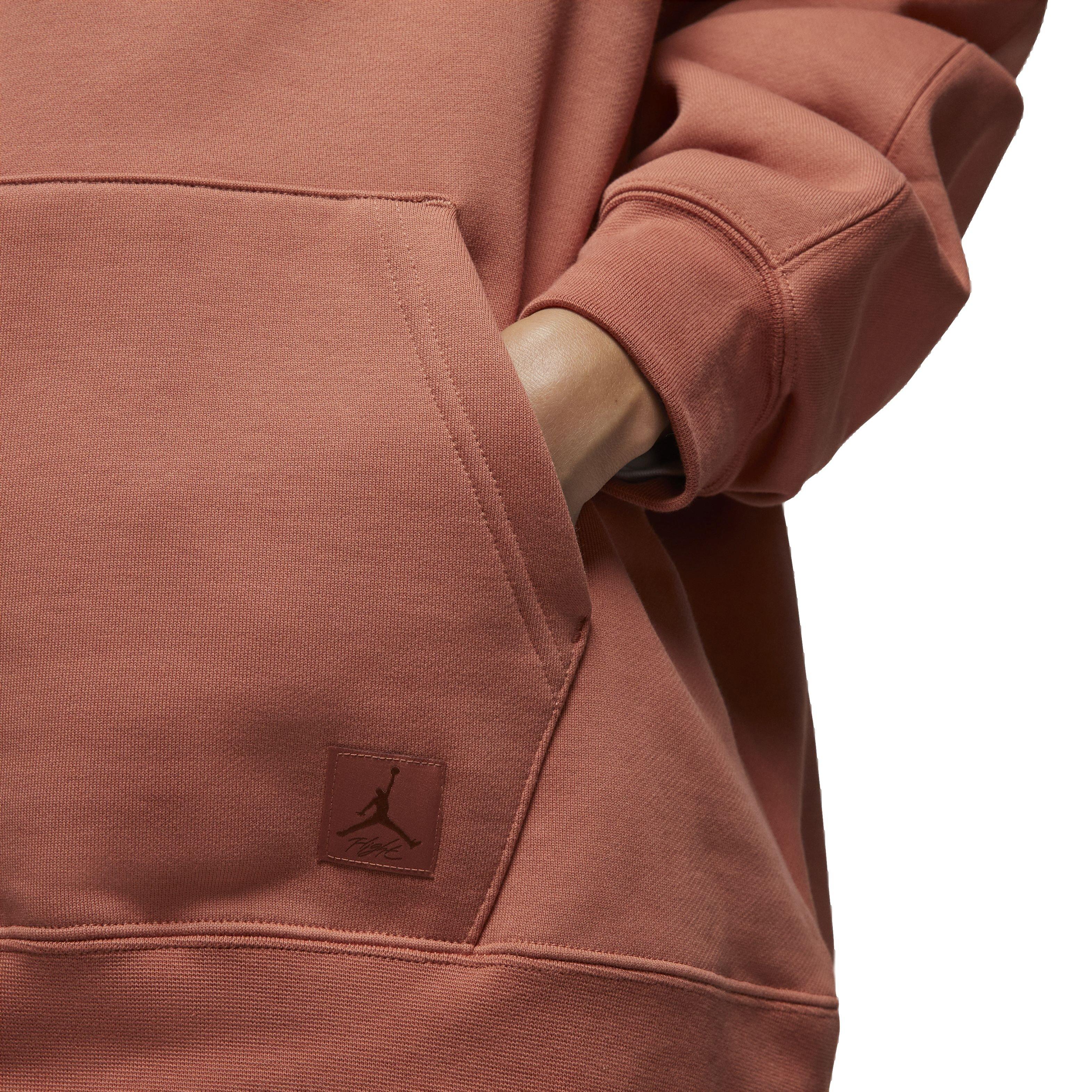 Jordan Women's Flight Fleece Pullover Hoodie - ORANGE Thumbnail View 4