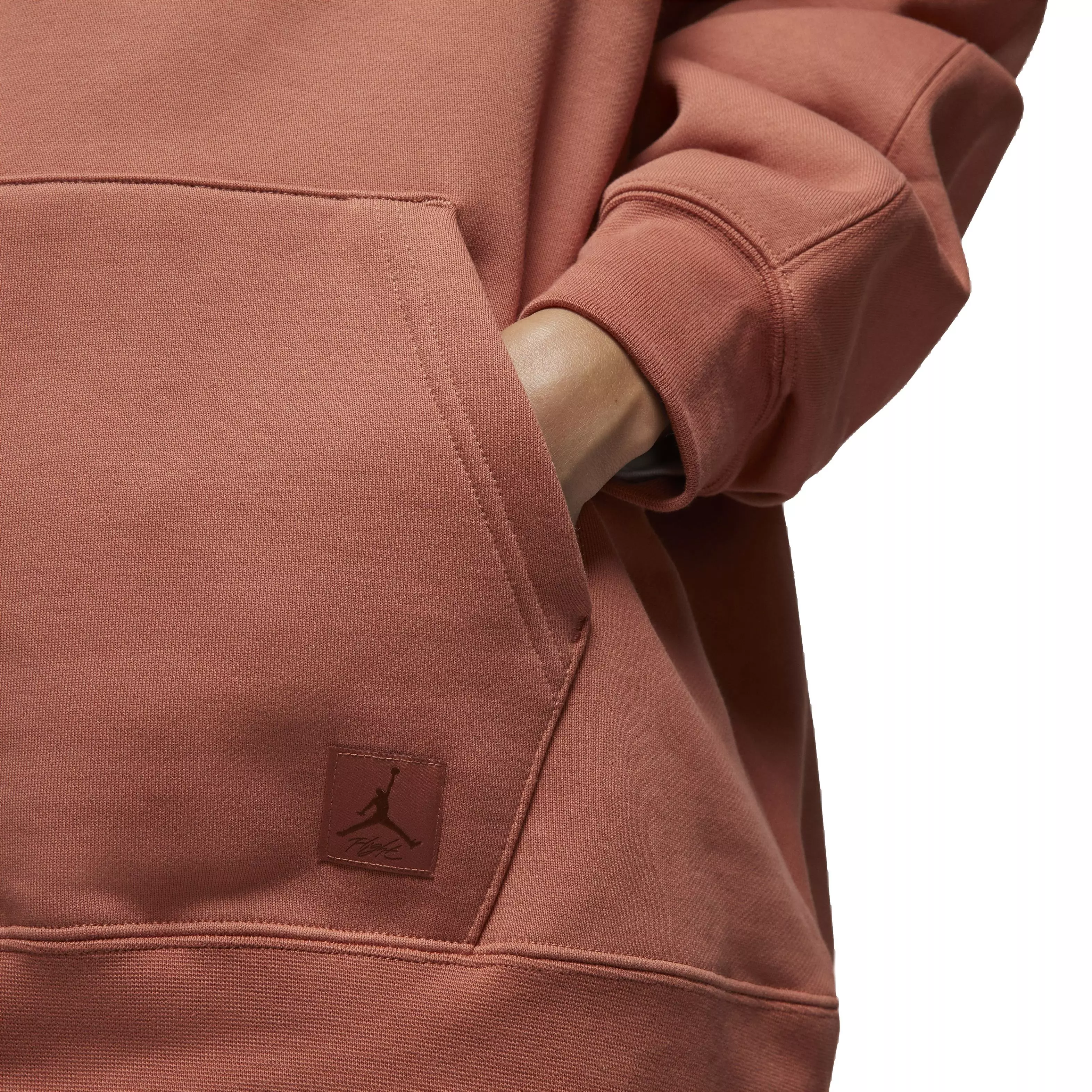 Jordan Women's Flight Fleece Pullover Hoodie - ORANGE