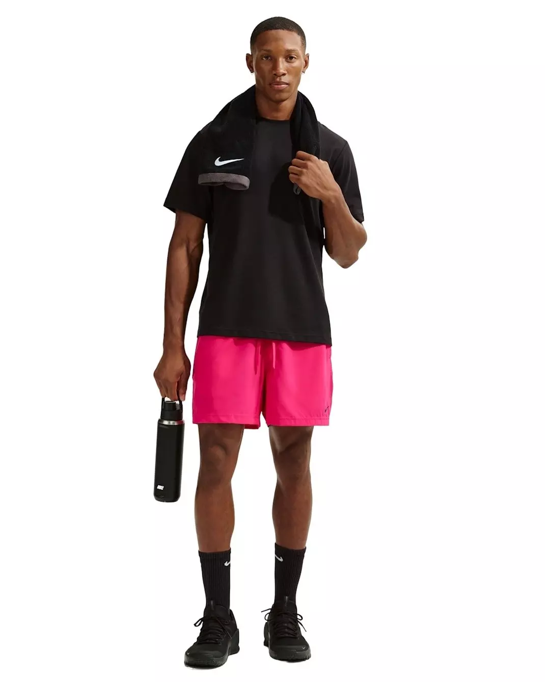 Nike Men's Form Dri-FIT 5" Unlined Versatile Shorts - Pink - PINK