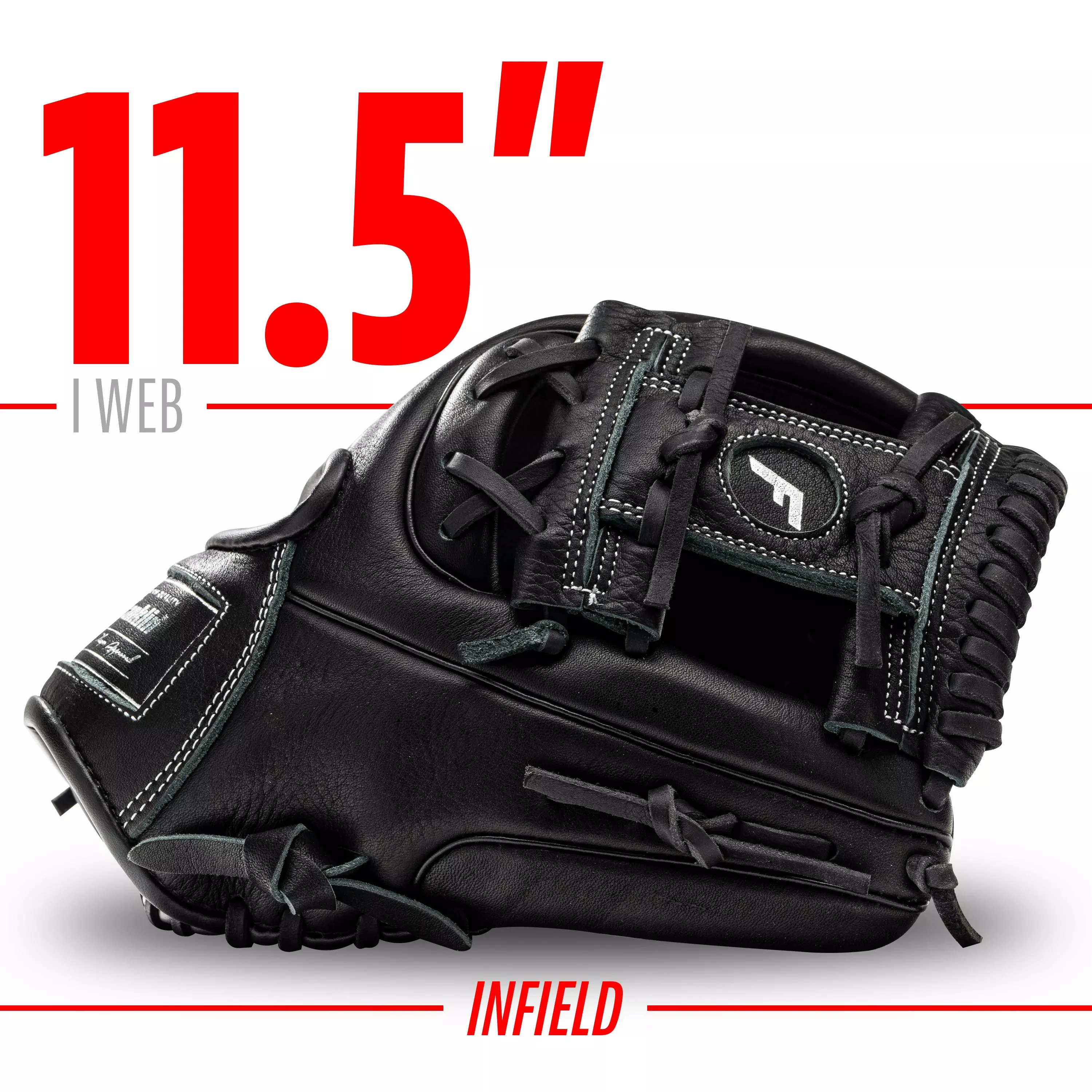 Franklin Sports CTZ5000 11.5" Baseball Fielding Glove RHT - Black - BLACK