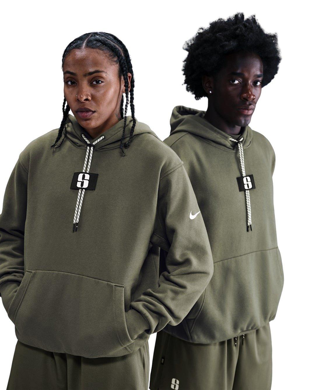 Nike Unisex Sabrina Fleece Hoodie -Olive - OLIVE Thumbnail View 1