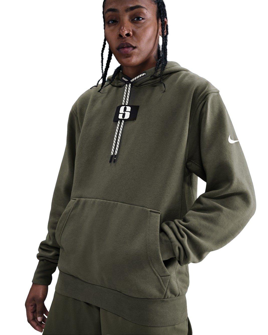 Nike Unisex Sabrina Fleece Hoodie -Olive - OLIVE Thumbnail View 3