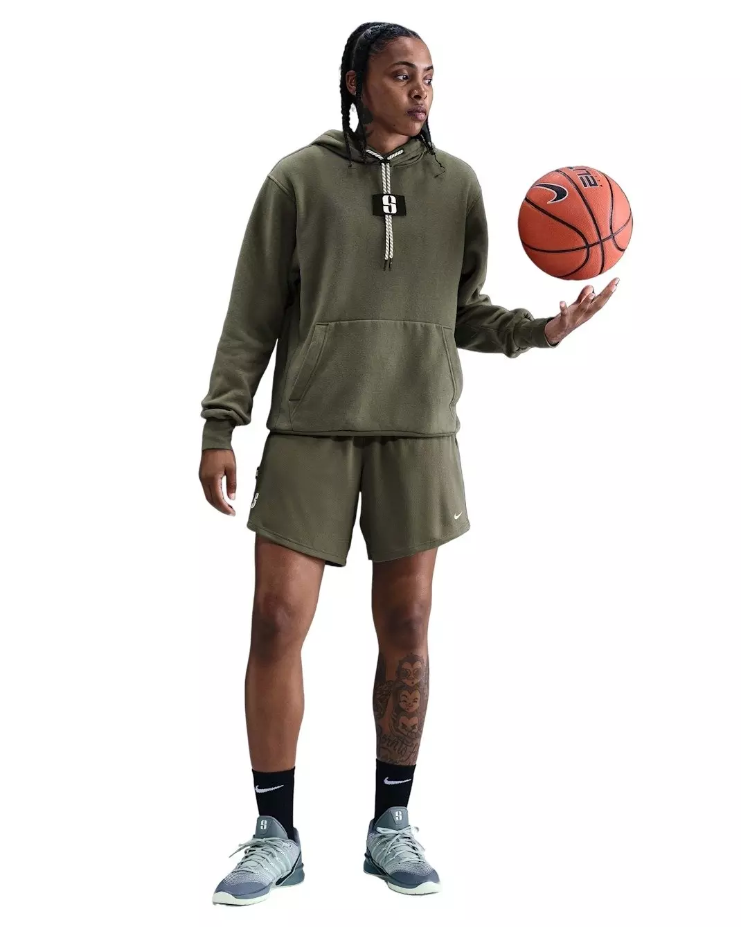 Nike Unisex Sabrina Fleece Hoodie -Olive - OLIVE