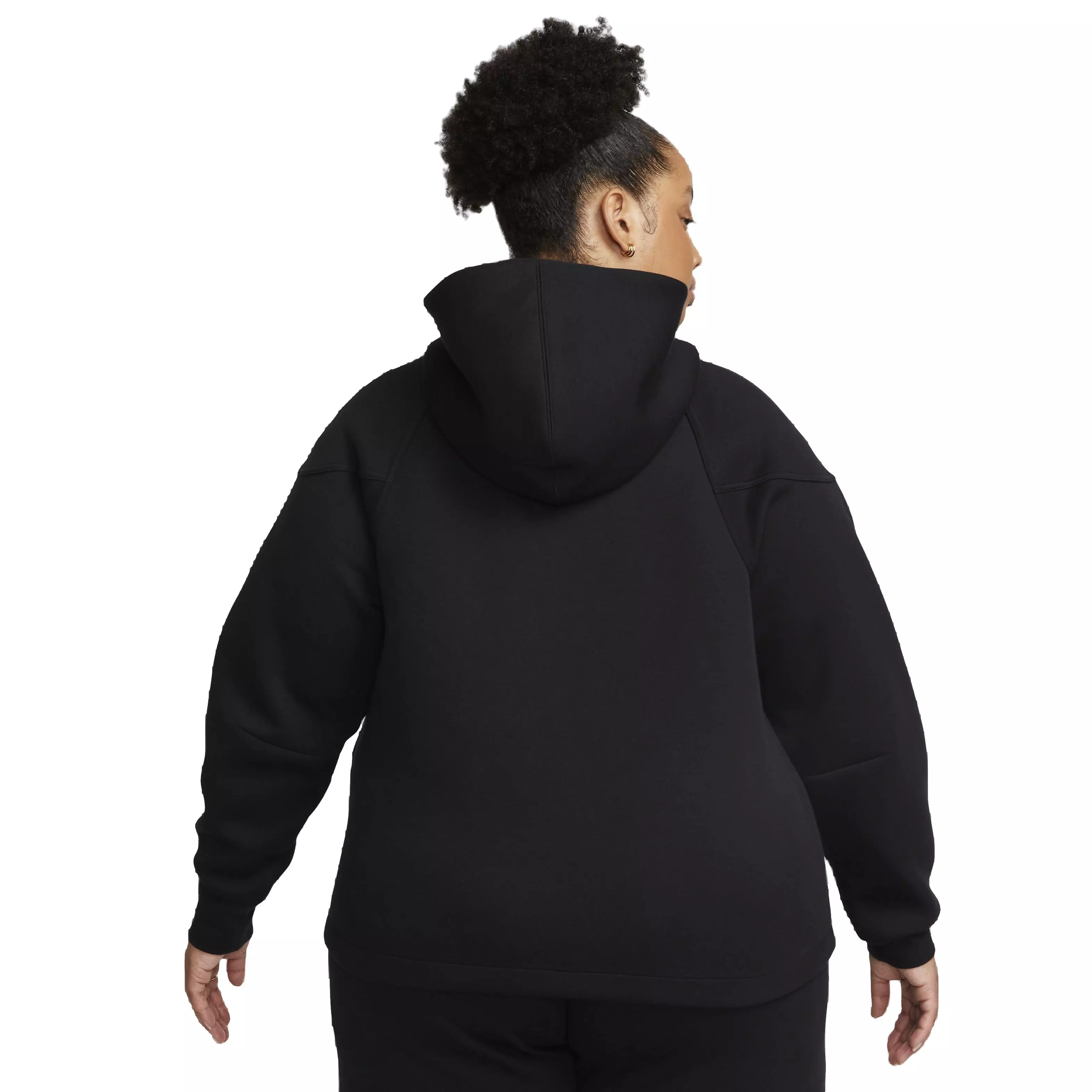 Nike Women's Sportswear Tech Fleece Windrunner Full-Zip Hooded Jacket - BLACK