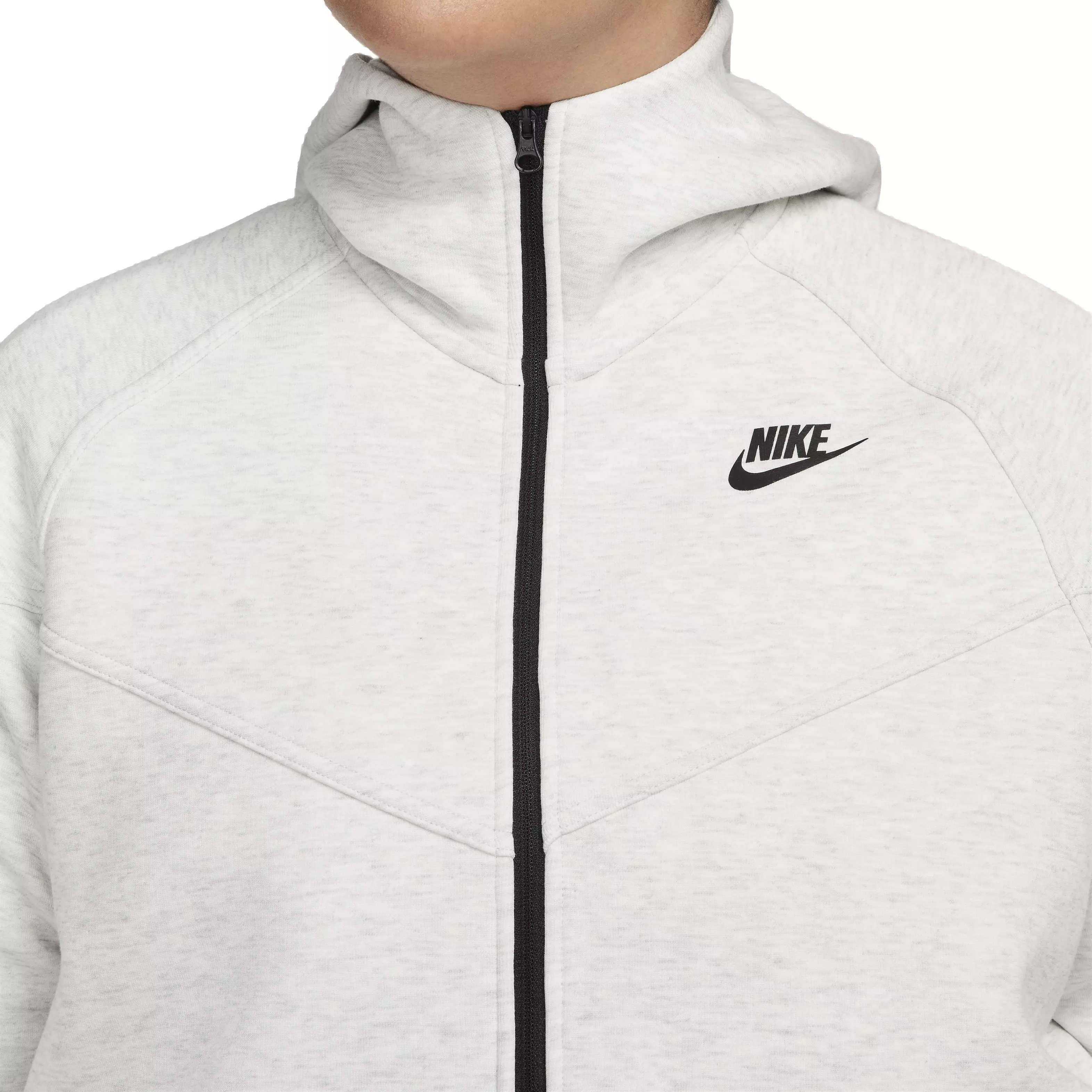 Nike Women's Sportswear Tech Fleece Windrunner Full-Zip Hooded Jacket - GREY