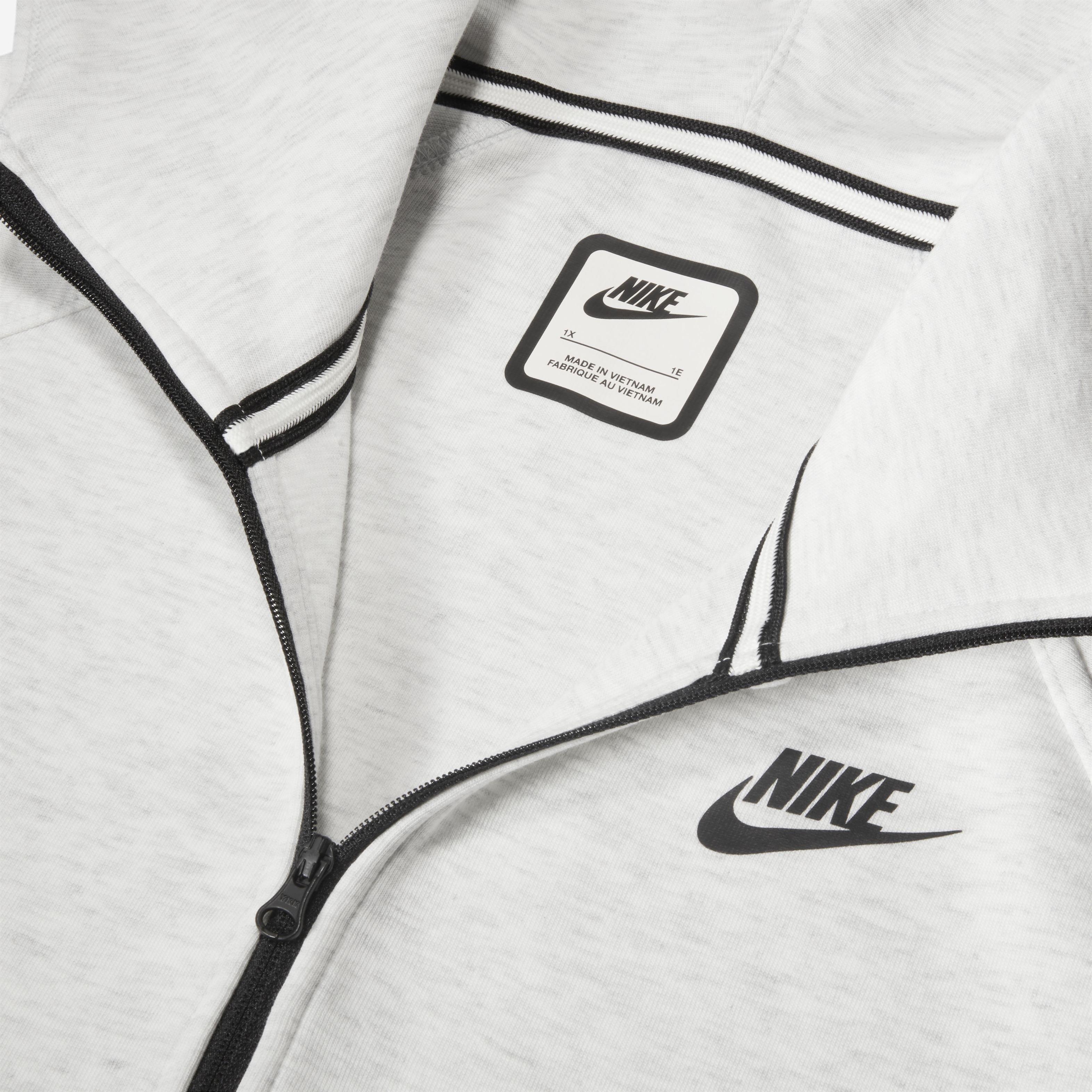 Nike Women's Sportswear Tech Fleece Windrunner Full-Zip Hooded Jacket - GREY Thumbnail View 7