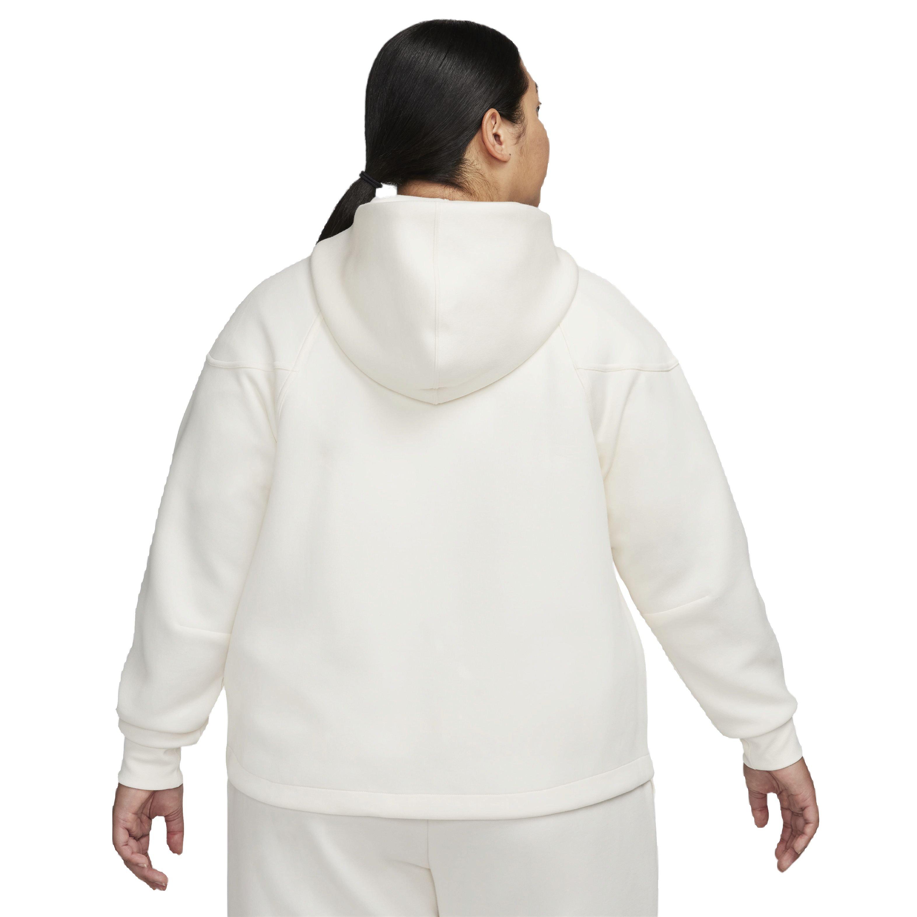 Nike Women's Sportswear Tech Fleece Windrunner Full-Zip Hooded Jacket - WHITE Thumbnail View 2