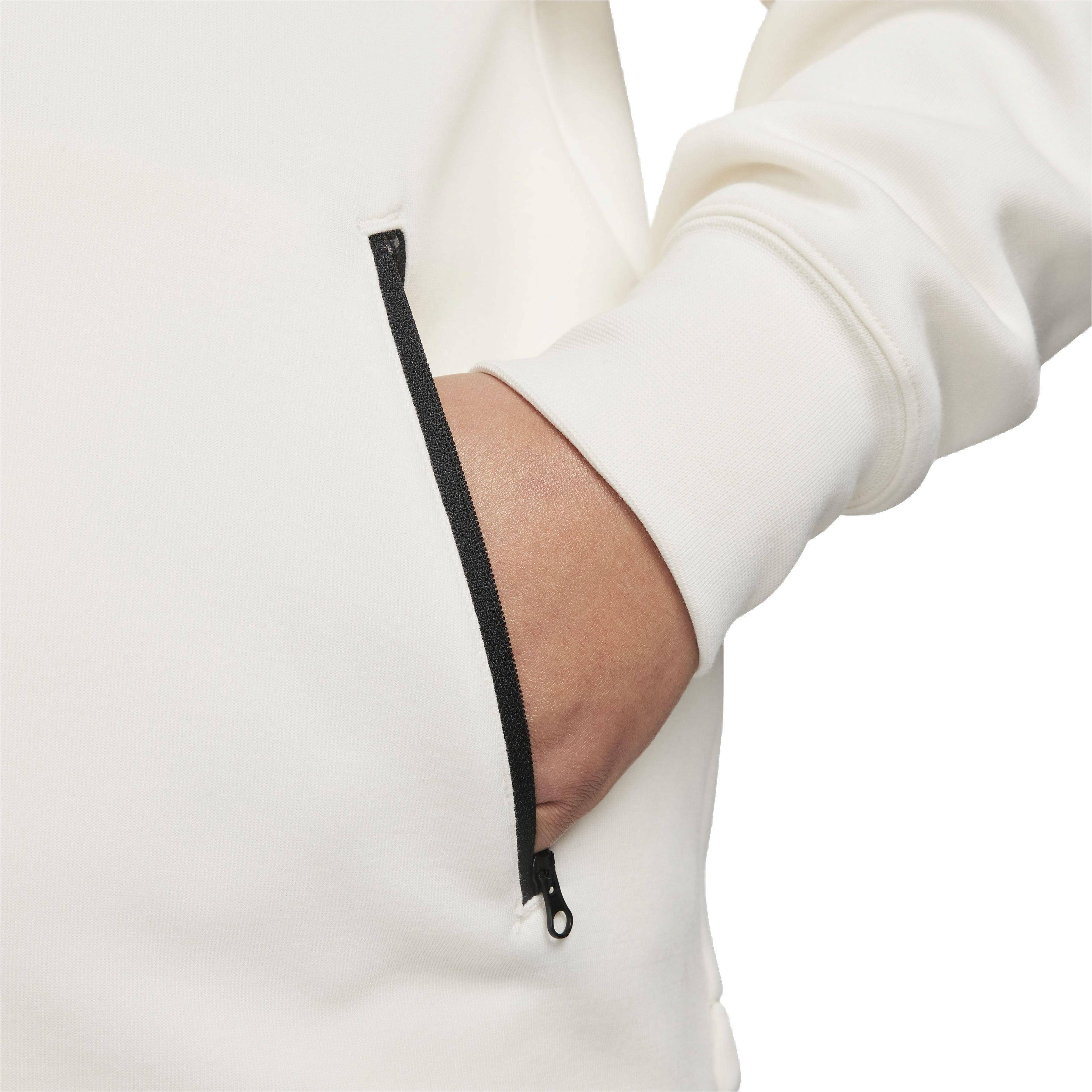 Nike Women's Sportswear Tech Fleece Windrunner Full-Zip Hooded Jacket - WHITE Thumbnail View 6