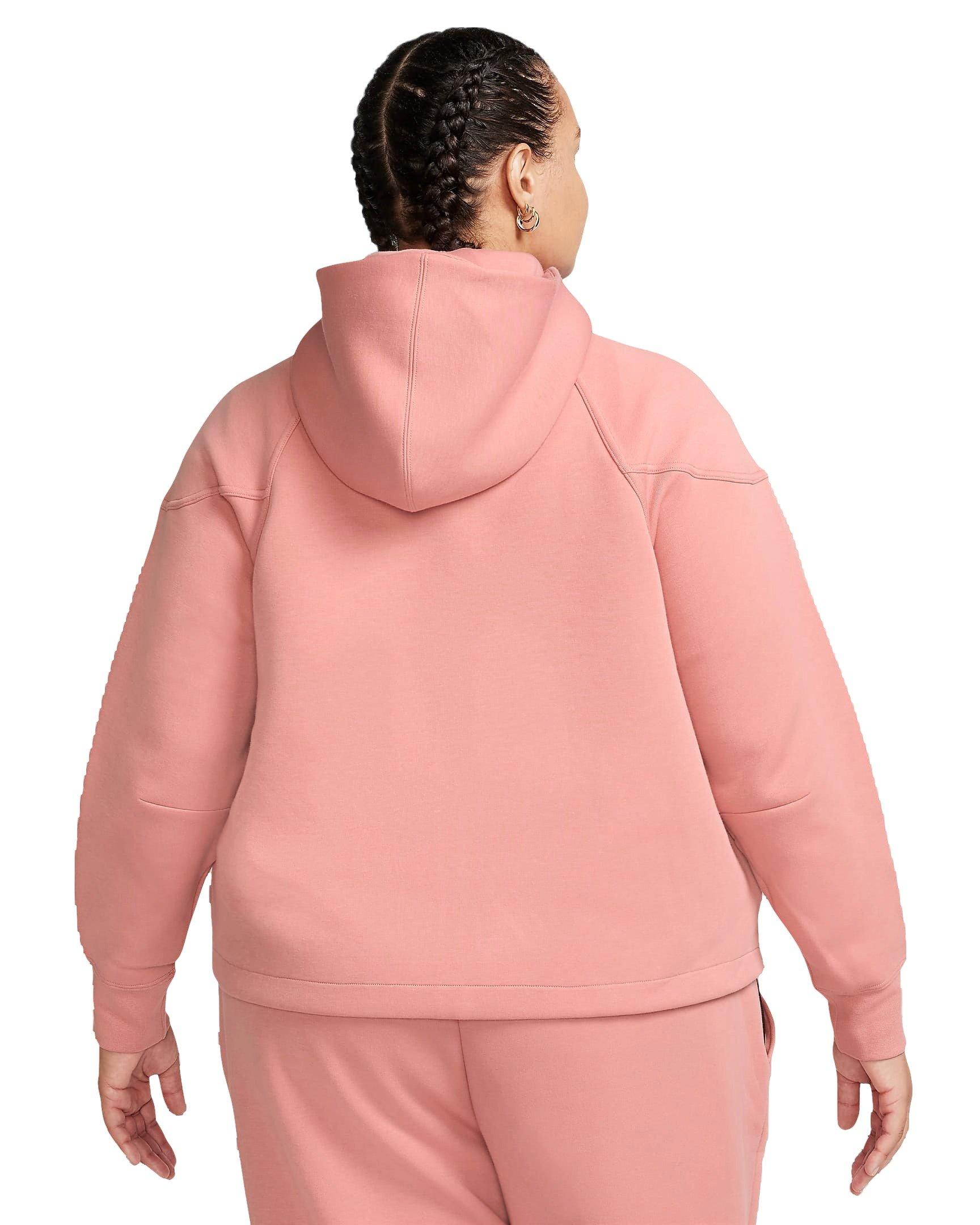 Nike Women's Sportswear Tech Fleece Windrunner Full-Zip Hooded Jacket - PINK Thumbnail View 2