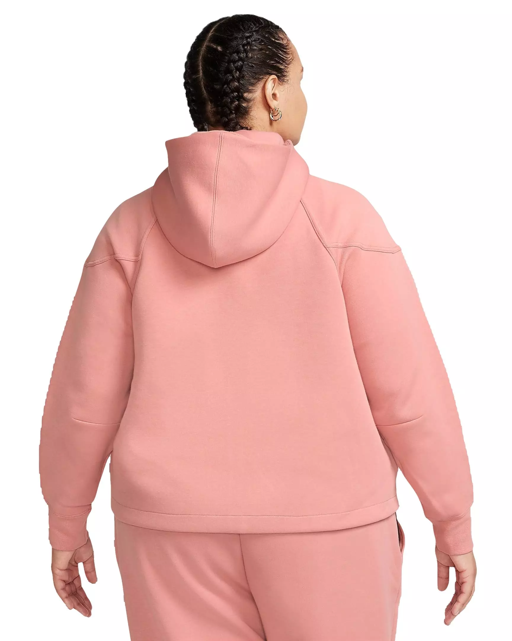 Nike Women's Sportswear Tech Fleece Windrunner Full-Zip Hooded Jacket - PINK