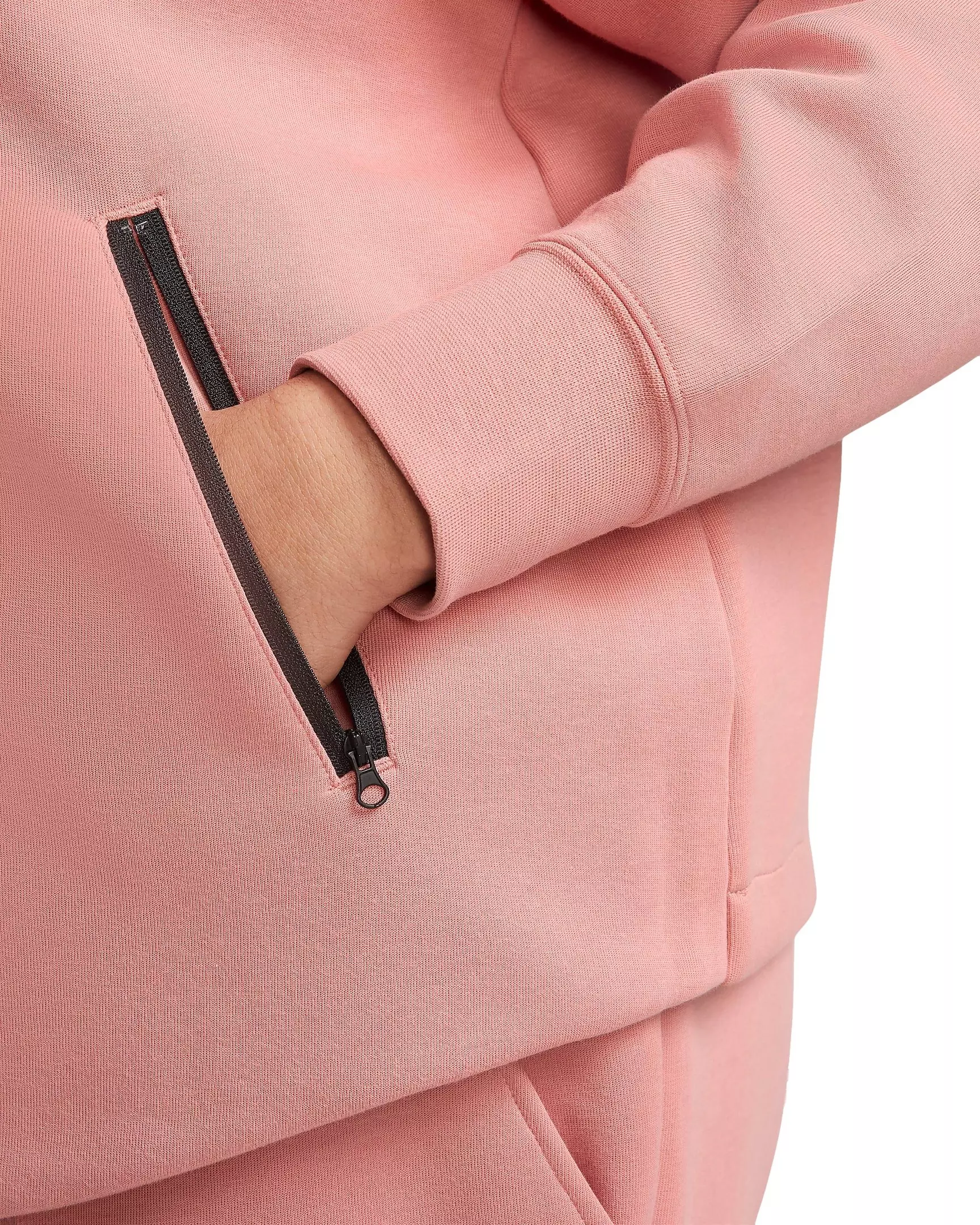 Nike Women's Sportswear Tech Fleece Windrunner Full-Zip Hooded Jacket - PINK