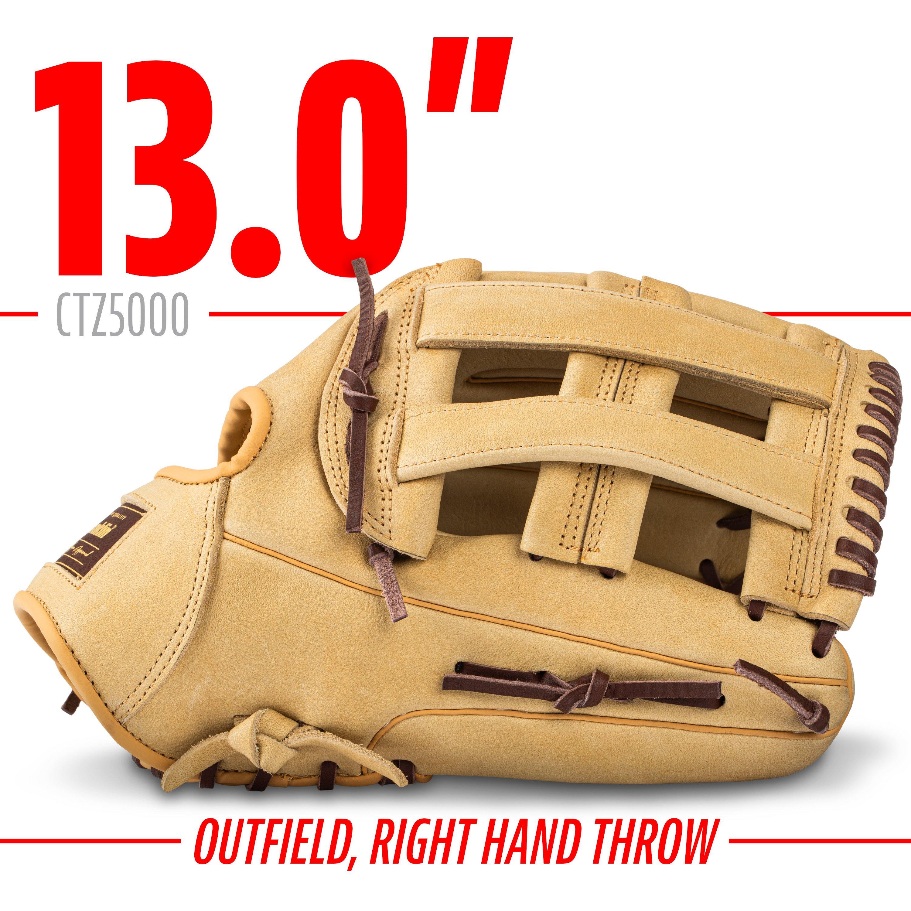 Franklin Sports CTZ5000 13" Baseball Fielding Glove RHT - Brown - BROWN Thumbnail View 3