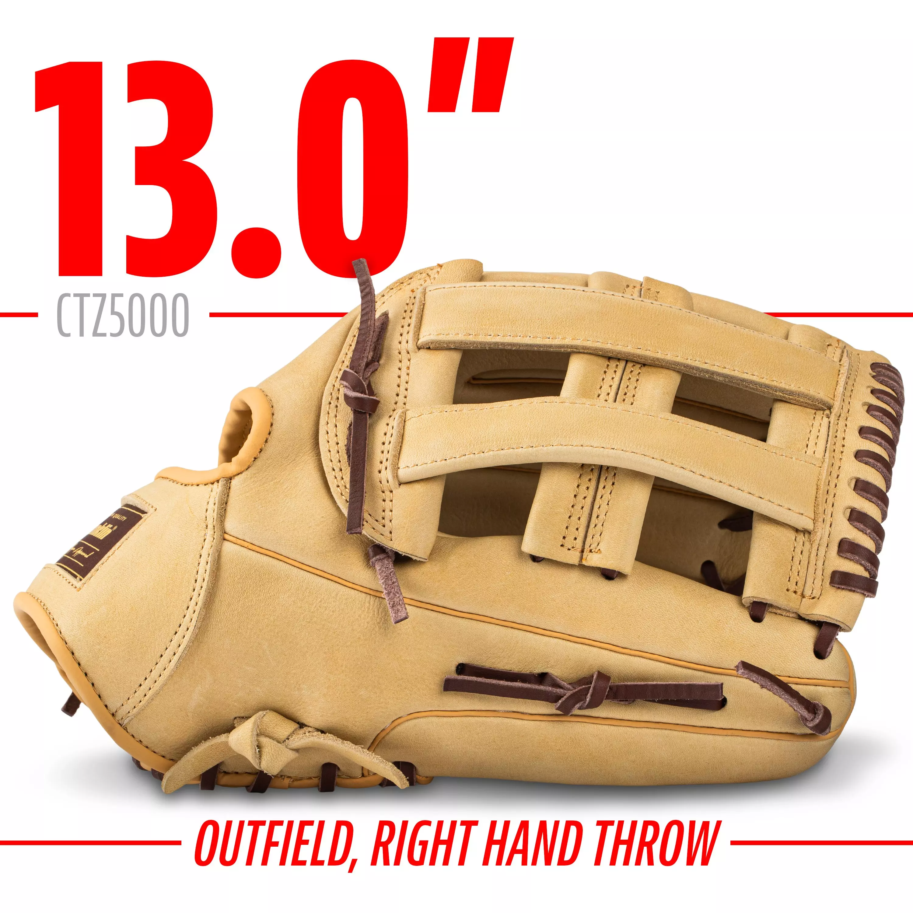 Franklin Sports CTZ5000 13" Baseball Fielding Glove RHT - Brown - BROWN
