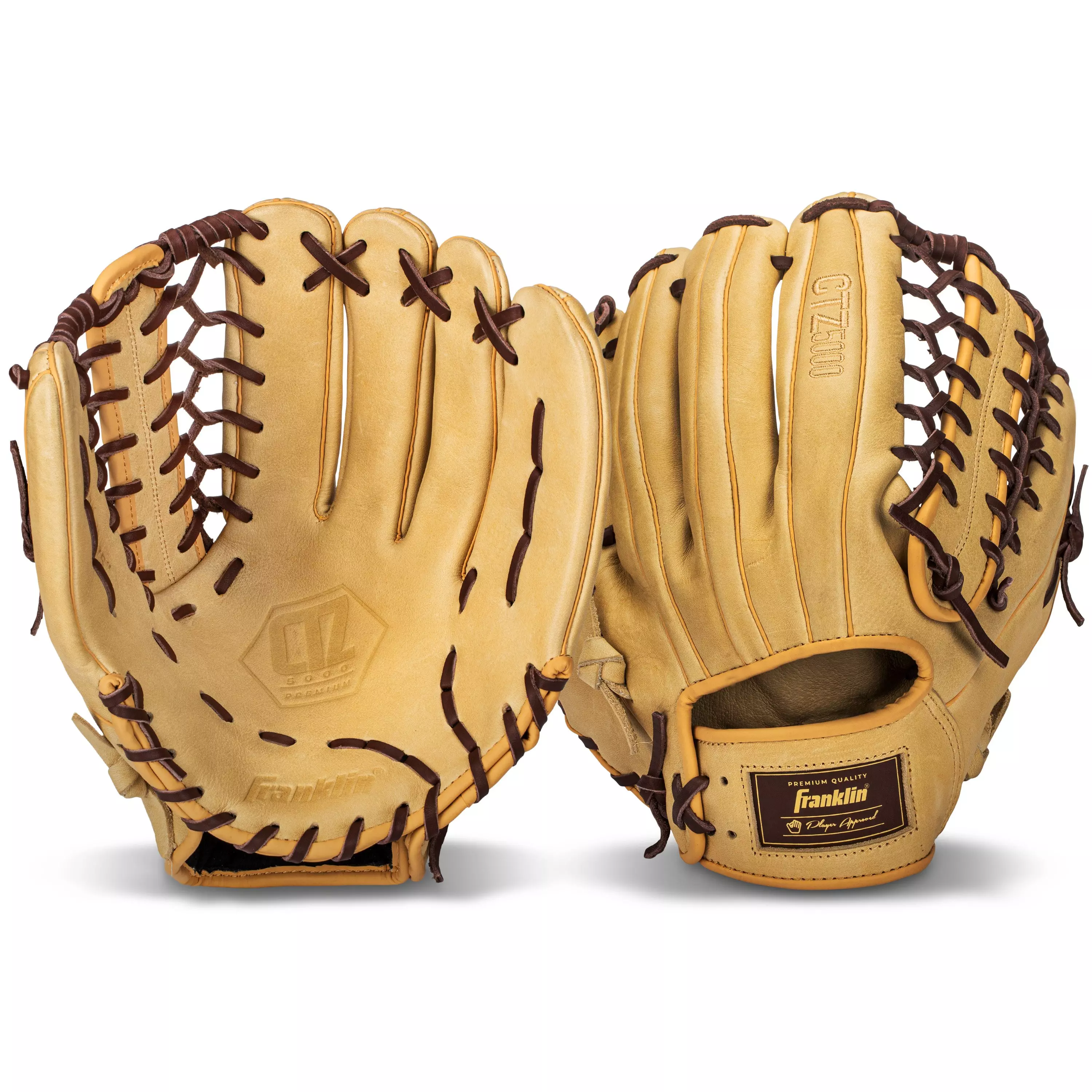 Franklin Sports CTZ5000 12.75" Baseball Fielding Glove RHT - Brown - BROWN
