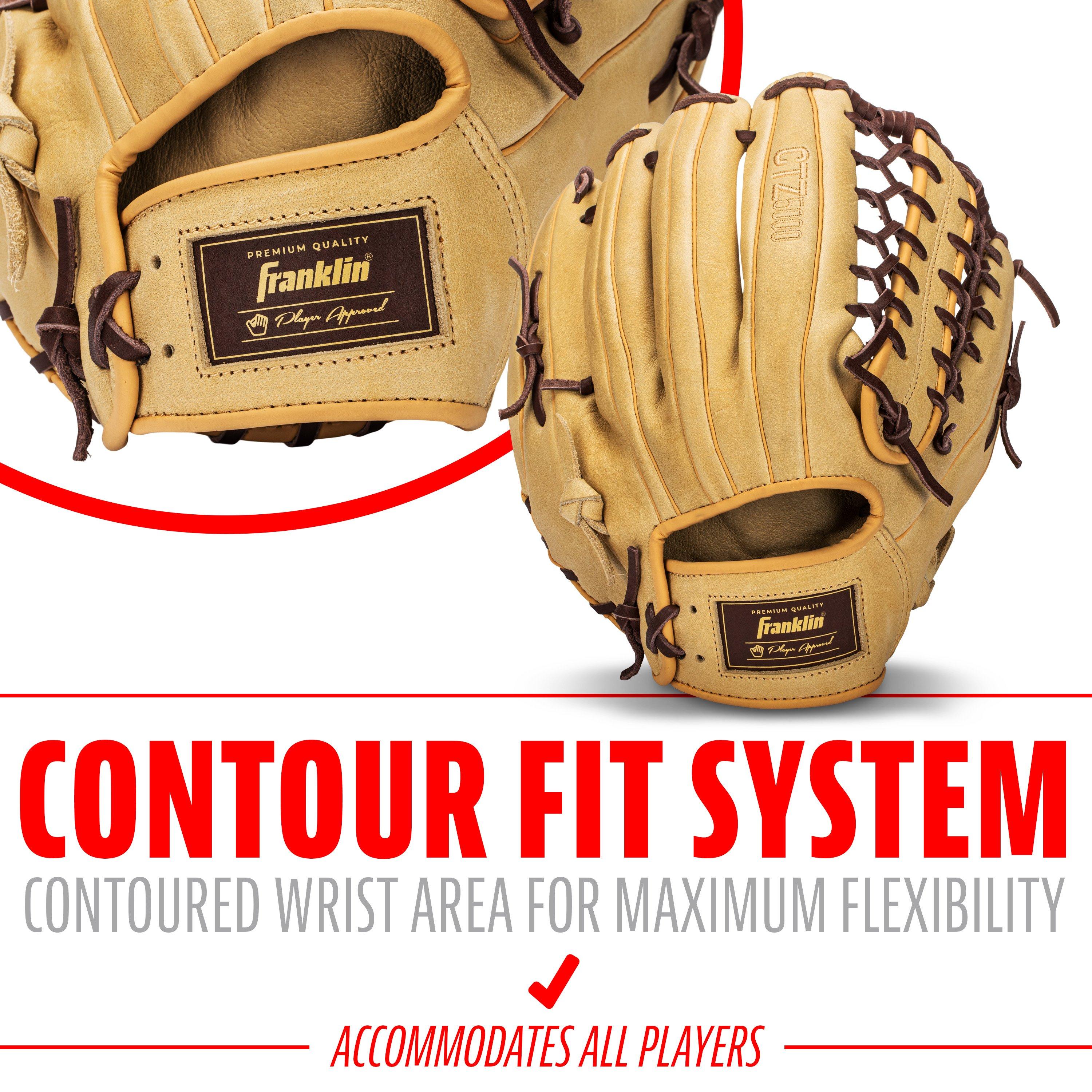 Franklin Sports CTZ5000 12.75" Baseball Fielding Glove RHT - Brown - BROWN Thumbnail View 5