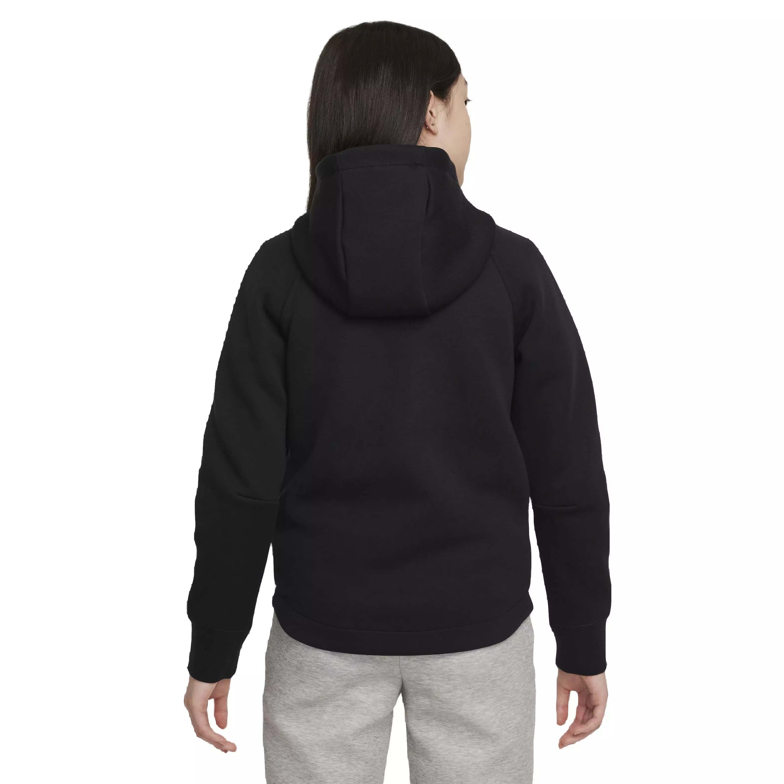 Nike Girls' Sportswear Tech Fleece​ Full-Zip LS Hooded Jacket
