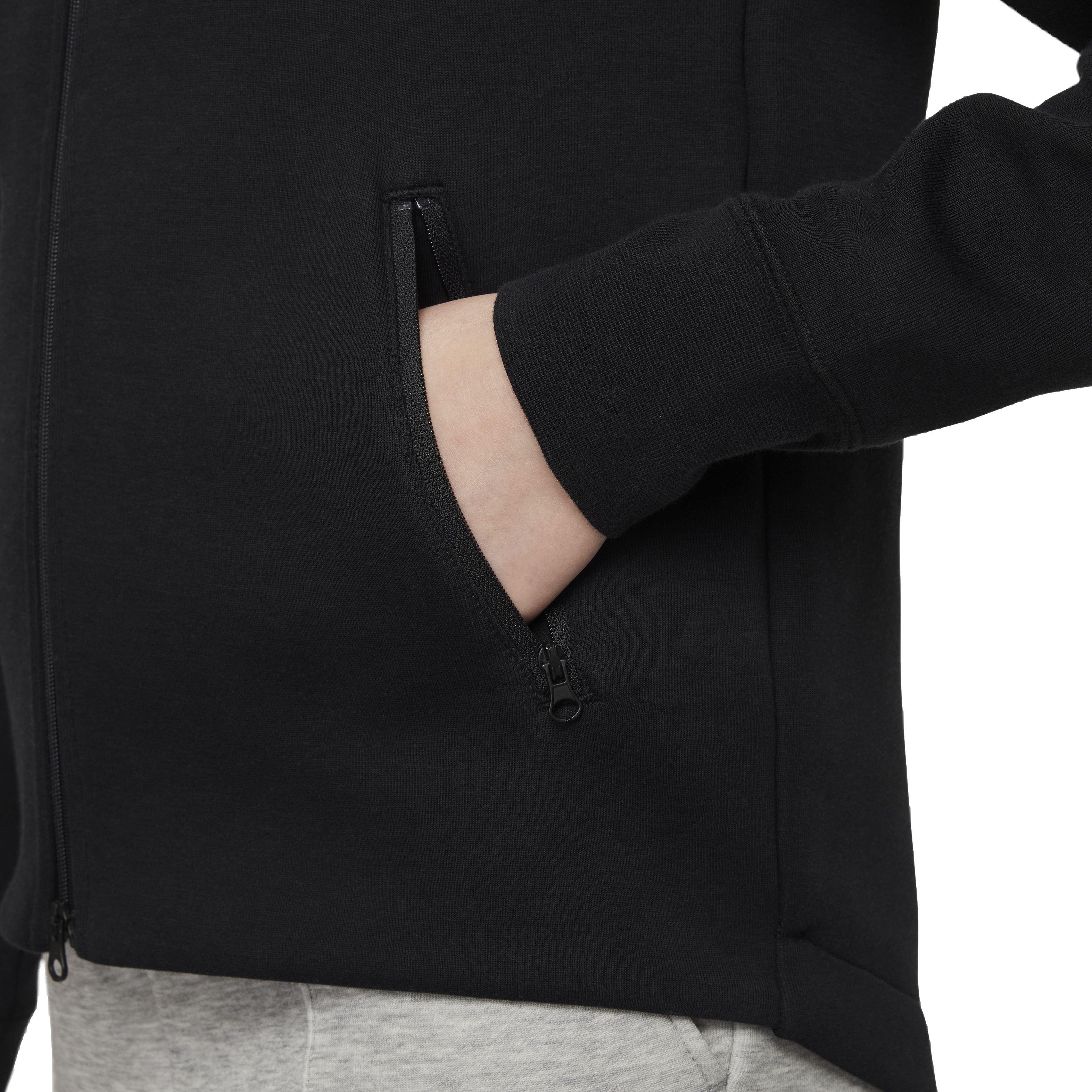 Nike Sportswear Tech Fleece Full-Zip LS Hooded Big Girls' Jacket