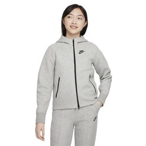 Nike Girls' Sportswear Tech Fleece Full-Zip LS Hooded Jacket