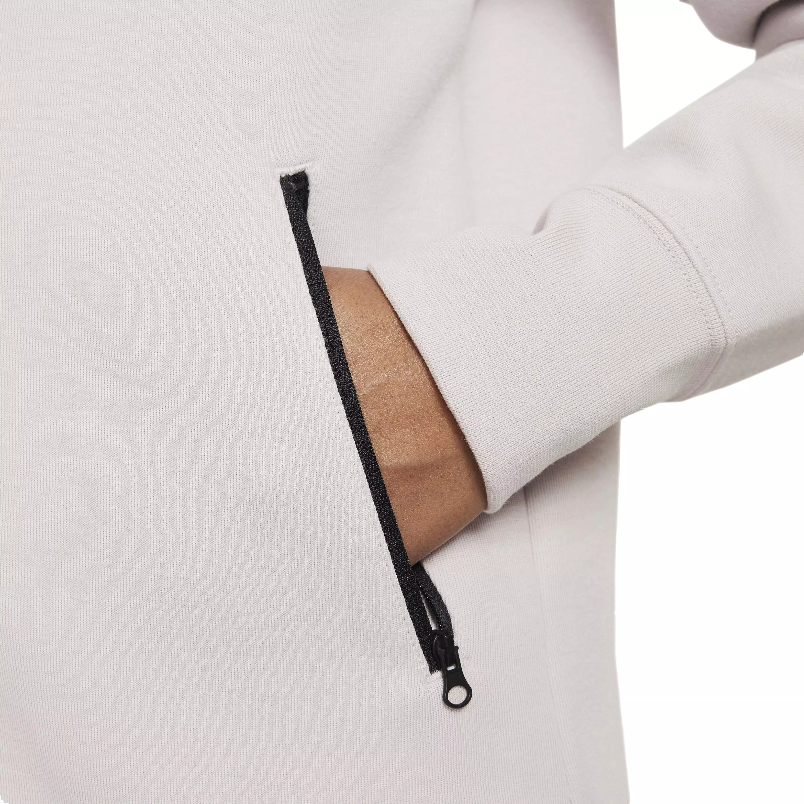 Nike Girls' Sportswear Tech Fleece Full-Zip LS Hooded Jacket - BEIGE