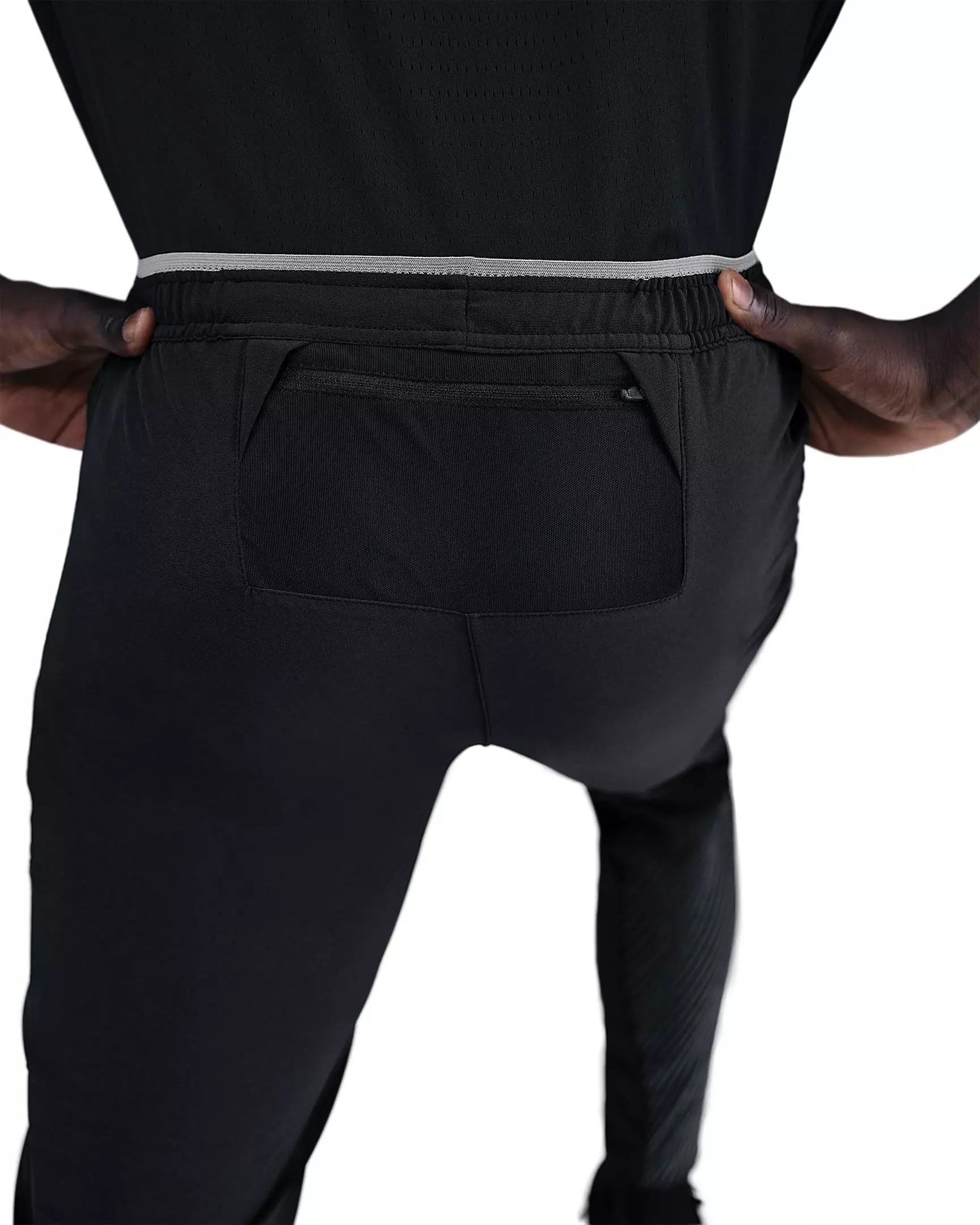 Nike Men's Dri-FIT Running Pants with Reflective Accents - Black - BLACK